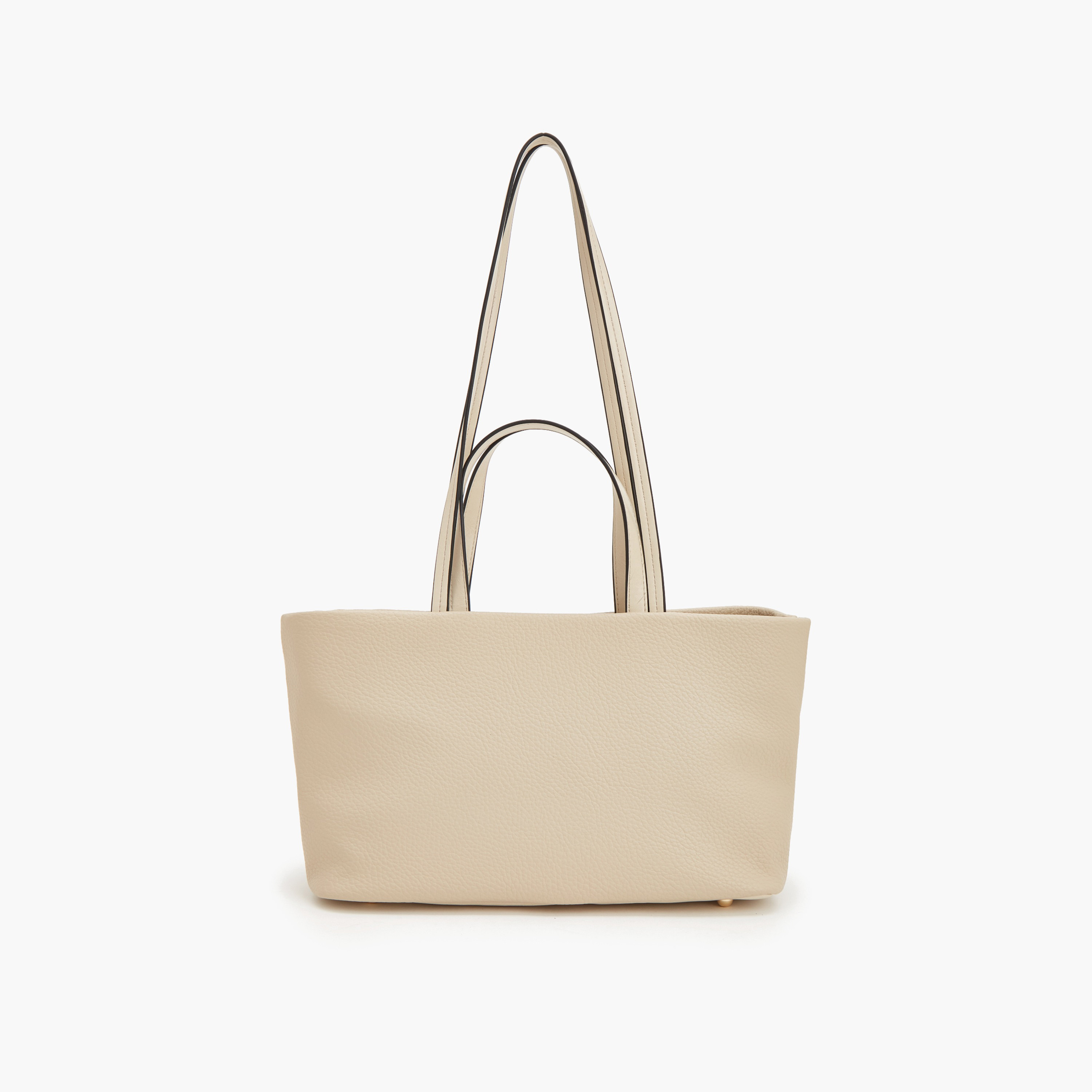 Paprika Textured Tote Bag with Zip Closure-women-bagsandwallets-handbags-image-2