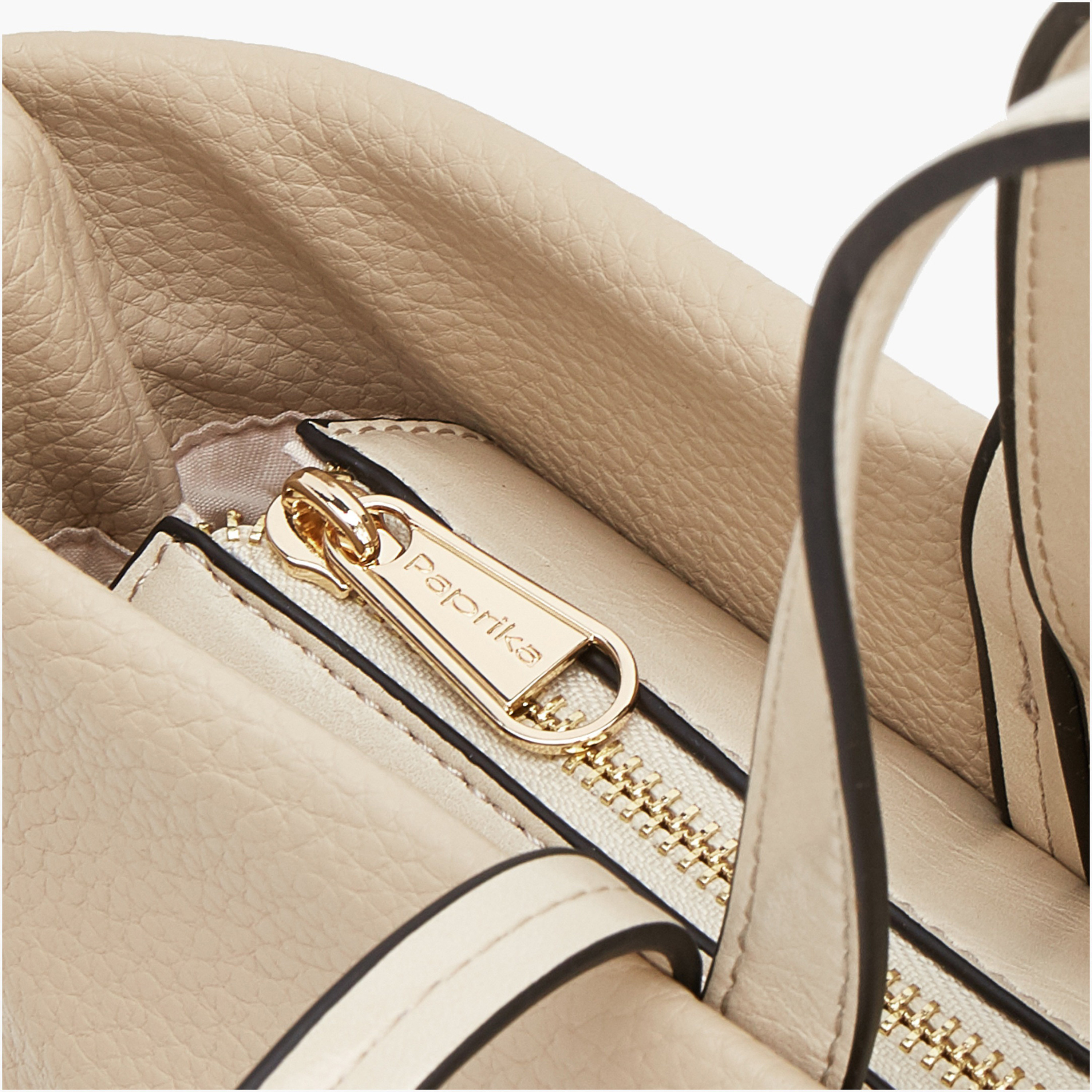 Paprika Textured Tote Bag with Zip Closure-women-bagsandwallets-handbags-image-4