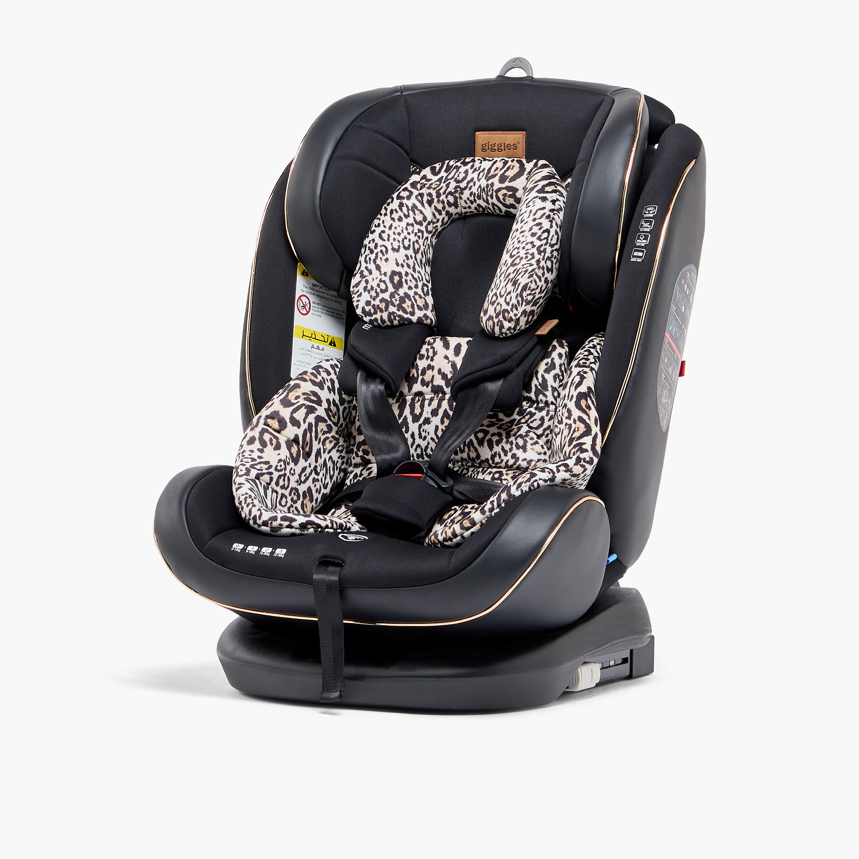 Giggles Major Car Seat with Animal Print-baby-gear-carseats-image-1
