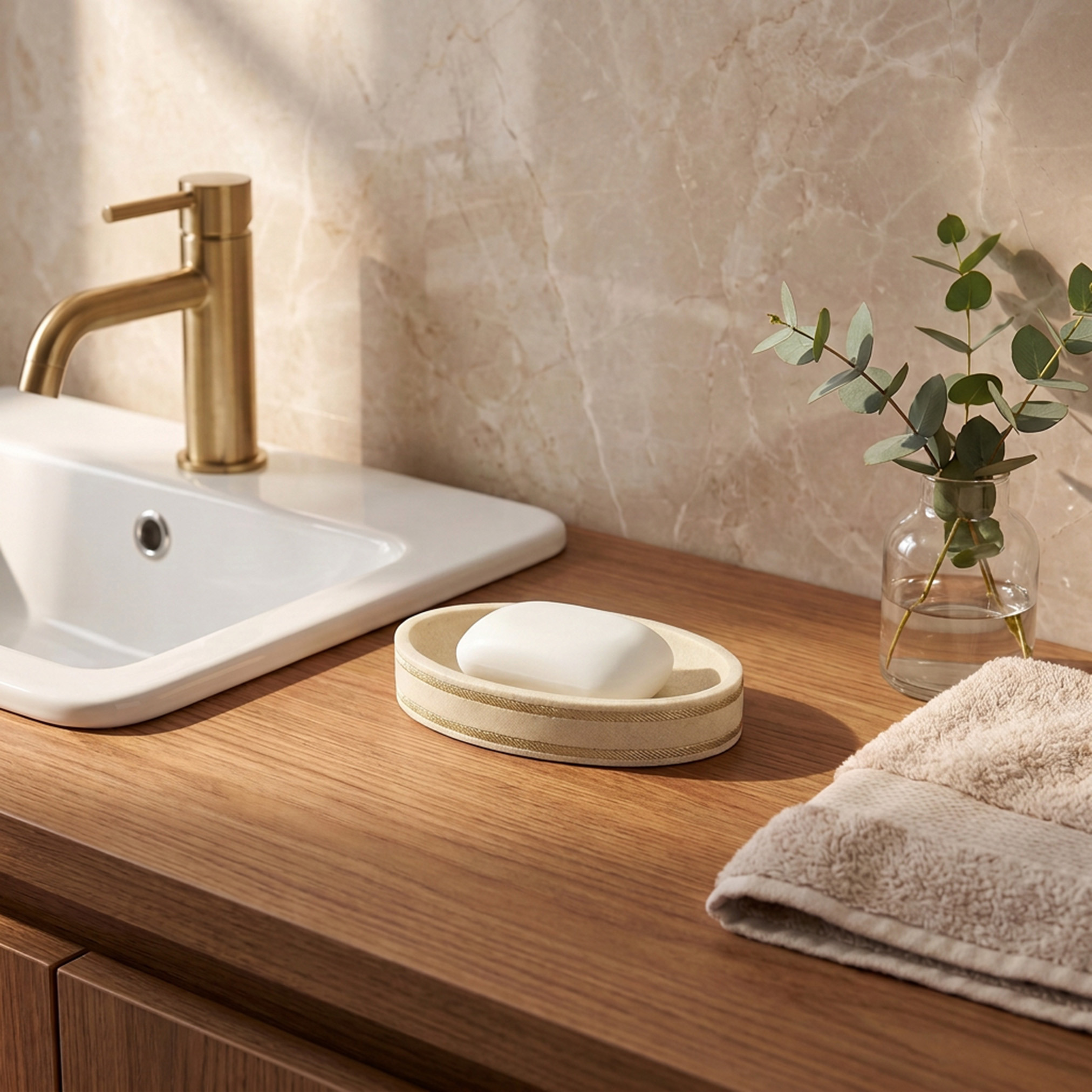 Fares Metallic Accent Soap Dish-household-bathandlaundry-bathaccessories-soapdishesanddispensers-image-1