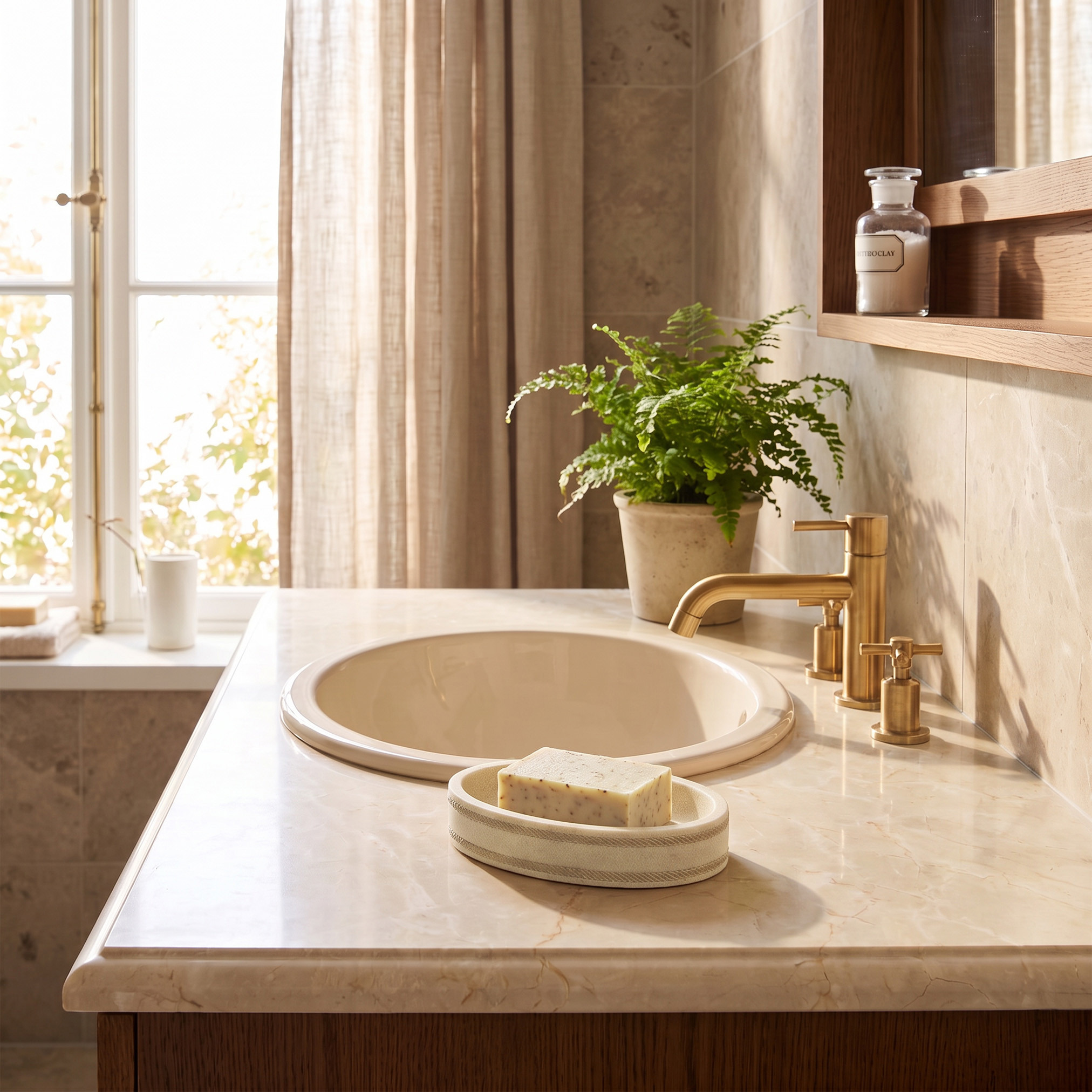 Fares Metallic Accent Soap Dish-household-bathandlaundry-bathaccessories-soapdishesanddispensers-image-3