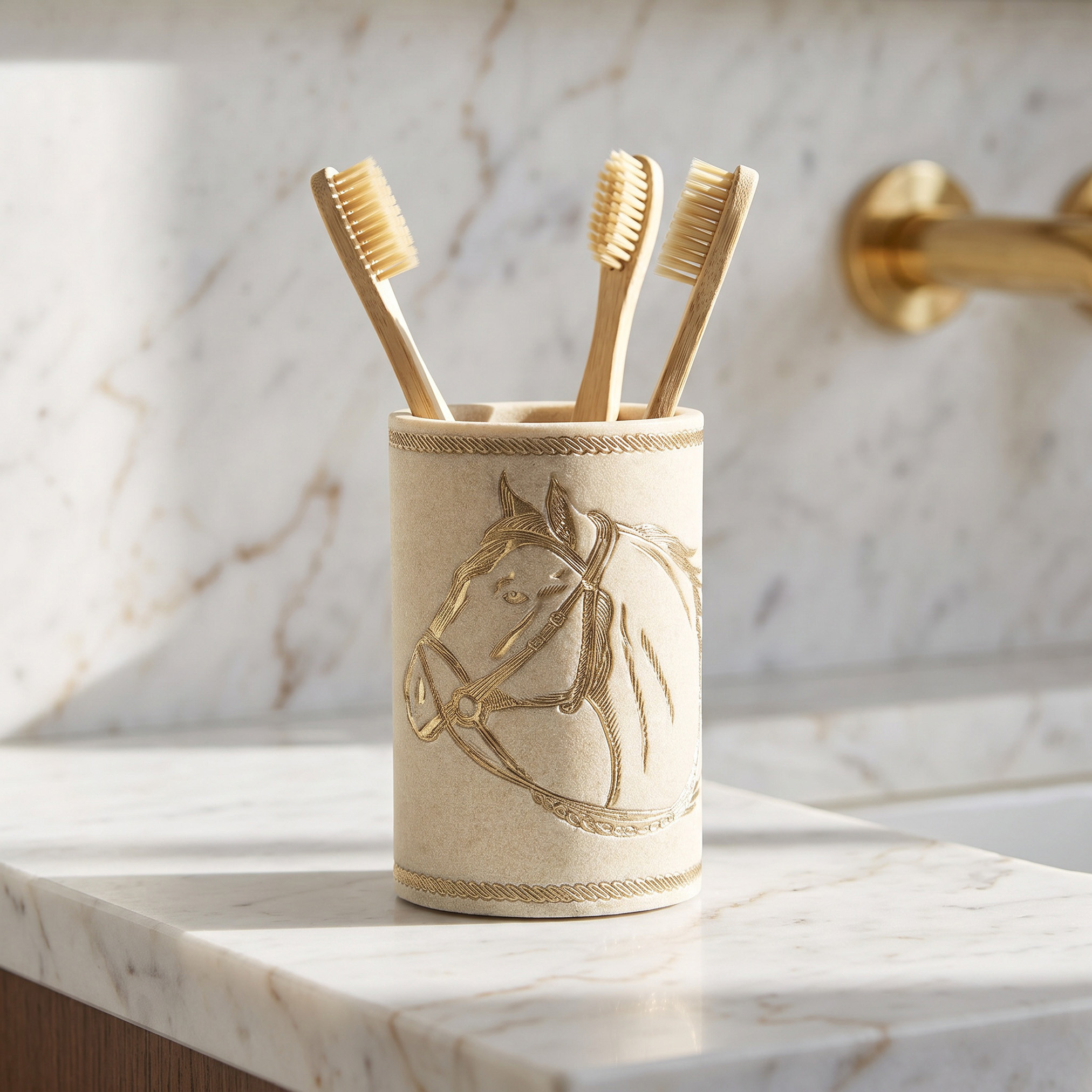 Fares Embossed Tumbler-household-bathandlaundry-bathaccessories-toothbrushholdersandtumblers-image-1