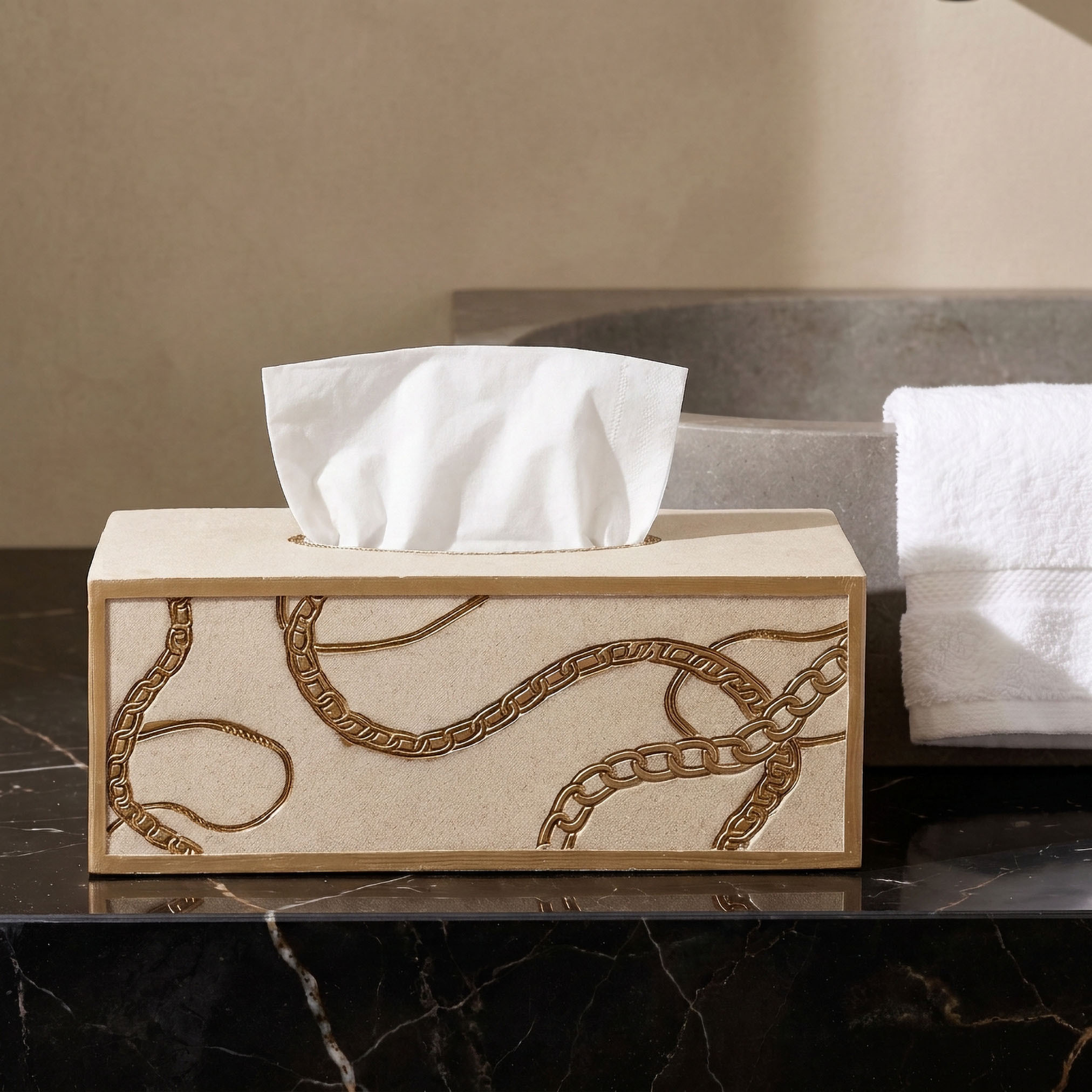 Fares Metallic Accent Tissue Box-household-bathandlaundry-bathaccessories-accessories-image-1