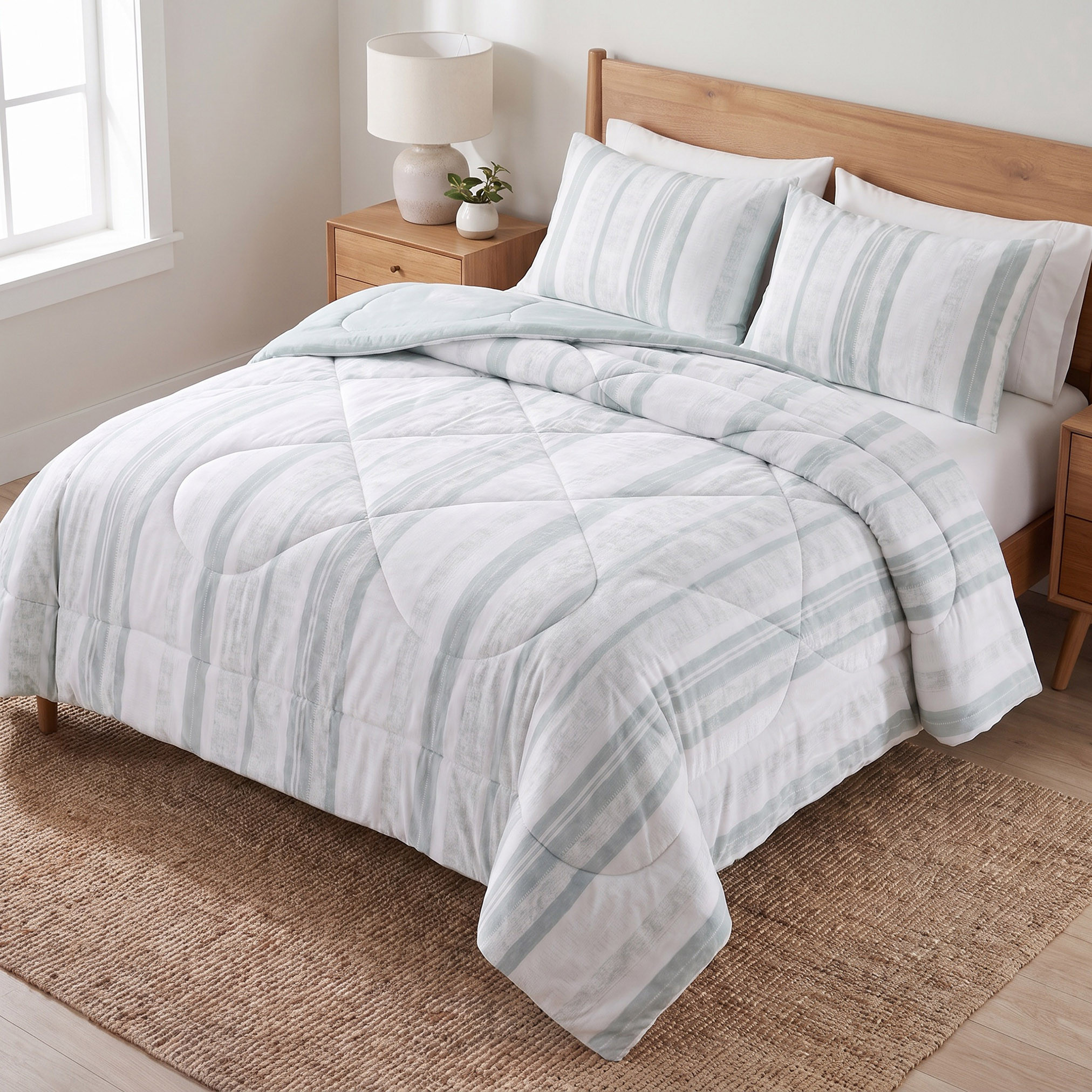 Striped 3-Piece King Comforter Set - 240x260 cm-household-bedding-comfortersandbedspreads-comforters-image-3