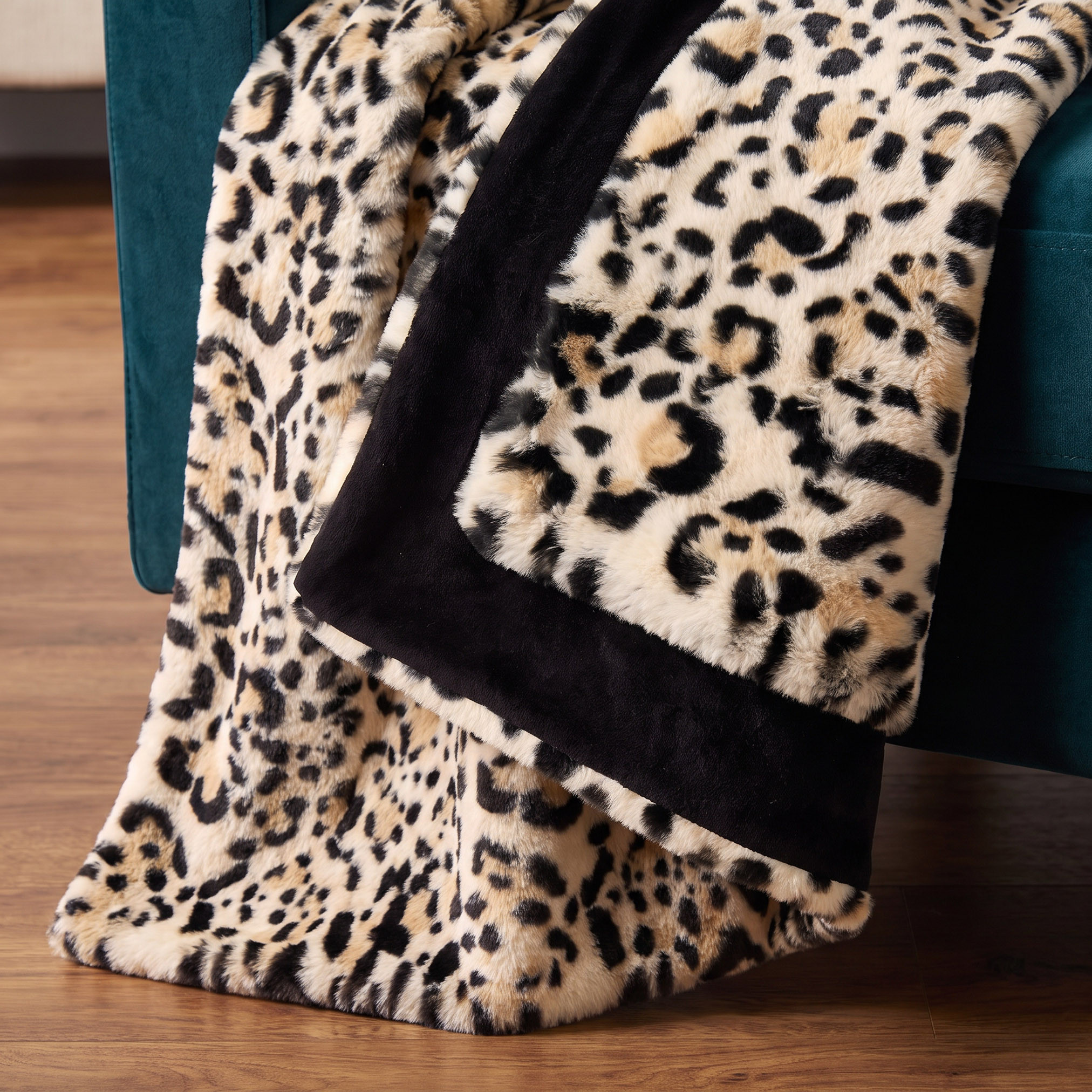 Leopard Print Rabbit Fur Throw - 127x152 cm-household-cushionsandthrows-throwsandblankets-throws-image-2