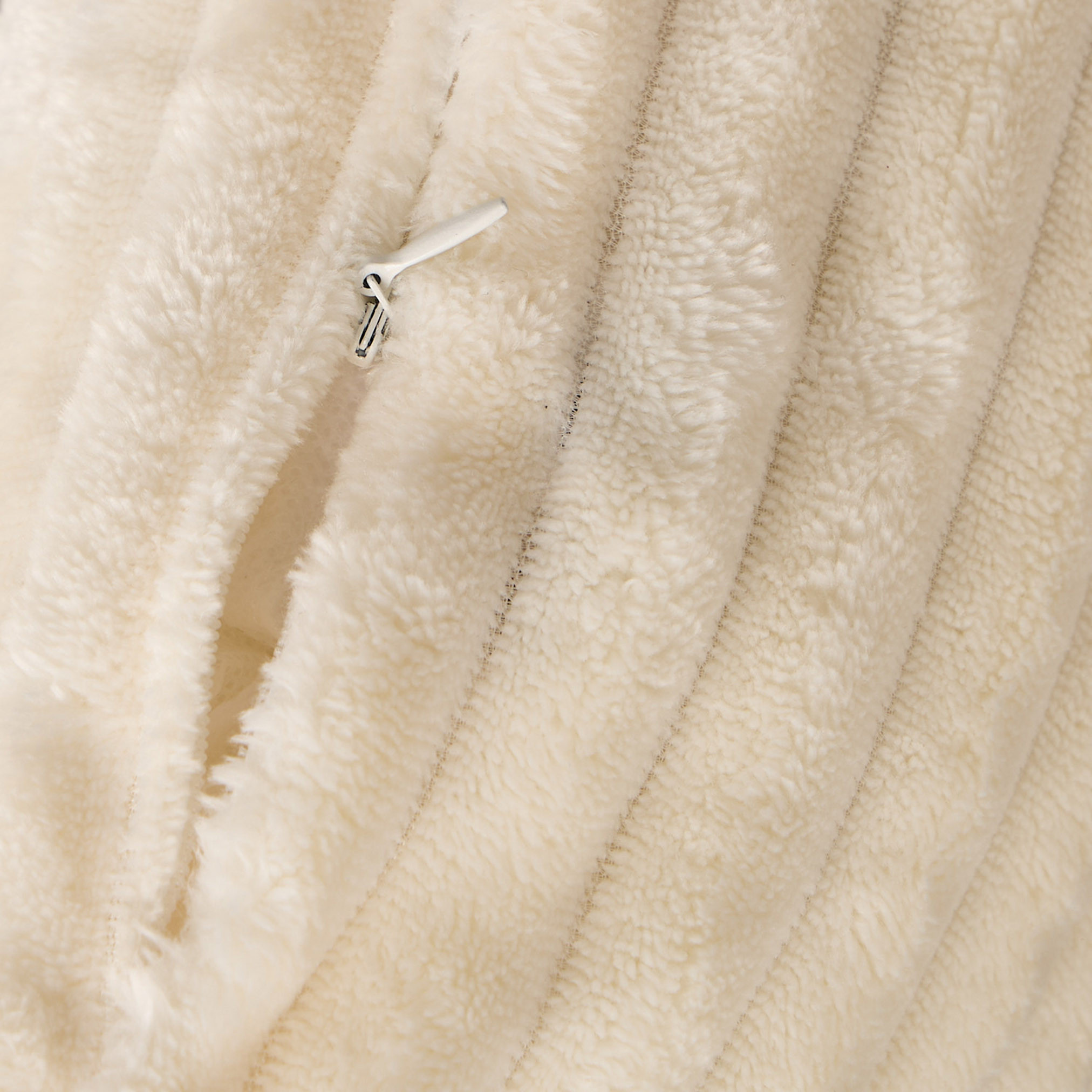 Ribbed Flannel Cushion - 45x45 cm-household-cushionsandthrows-filledcushions-decorativecushions-image-2
