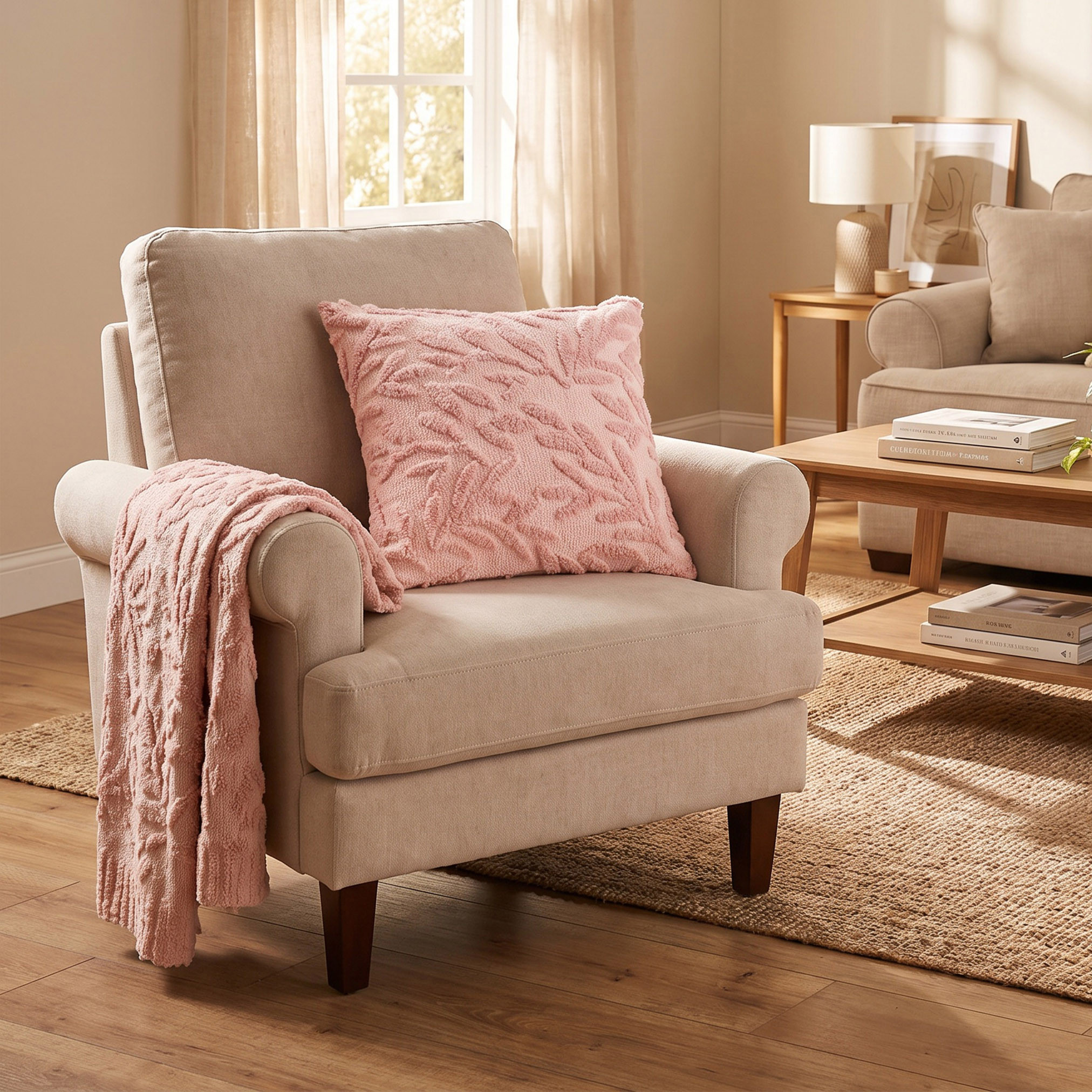 Jacquard Teddy Cushion - 45x45 cm-household-cushionsandthrows-filledcushions-decorativecushions-image-4