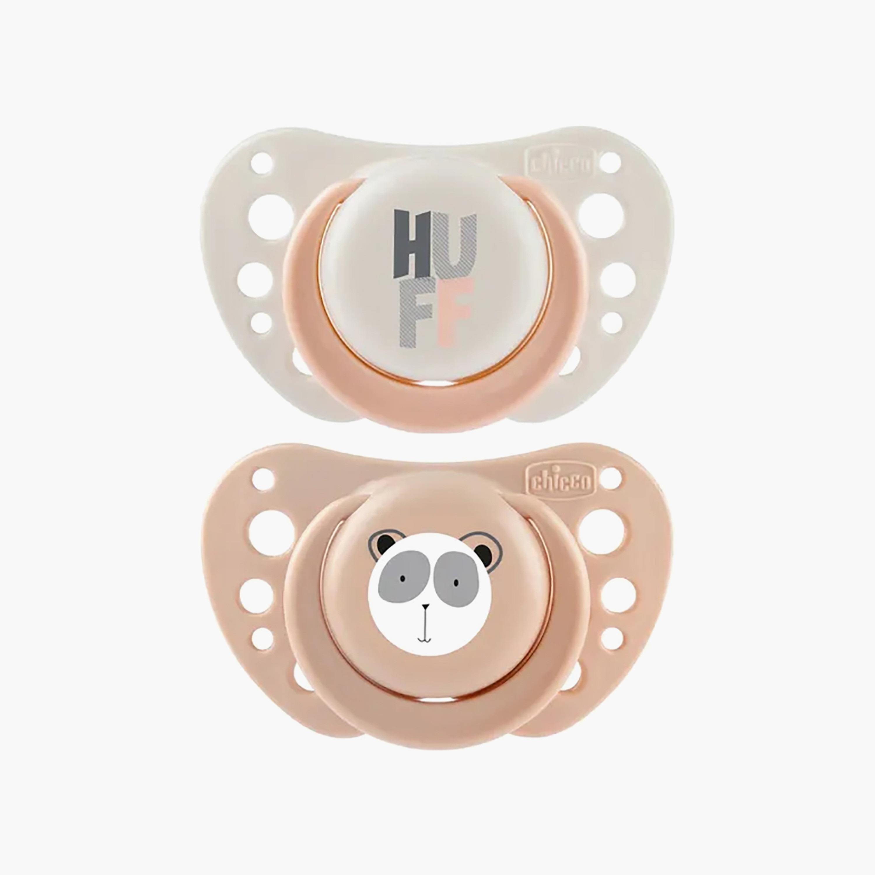 لهاية أطفال بحافة حمل من شيكو - عبوة من قطعتين - 2-6 أشهر-baby-feeding-pacifiers-image-1