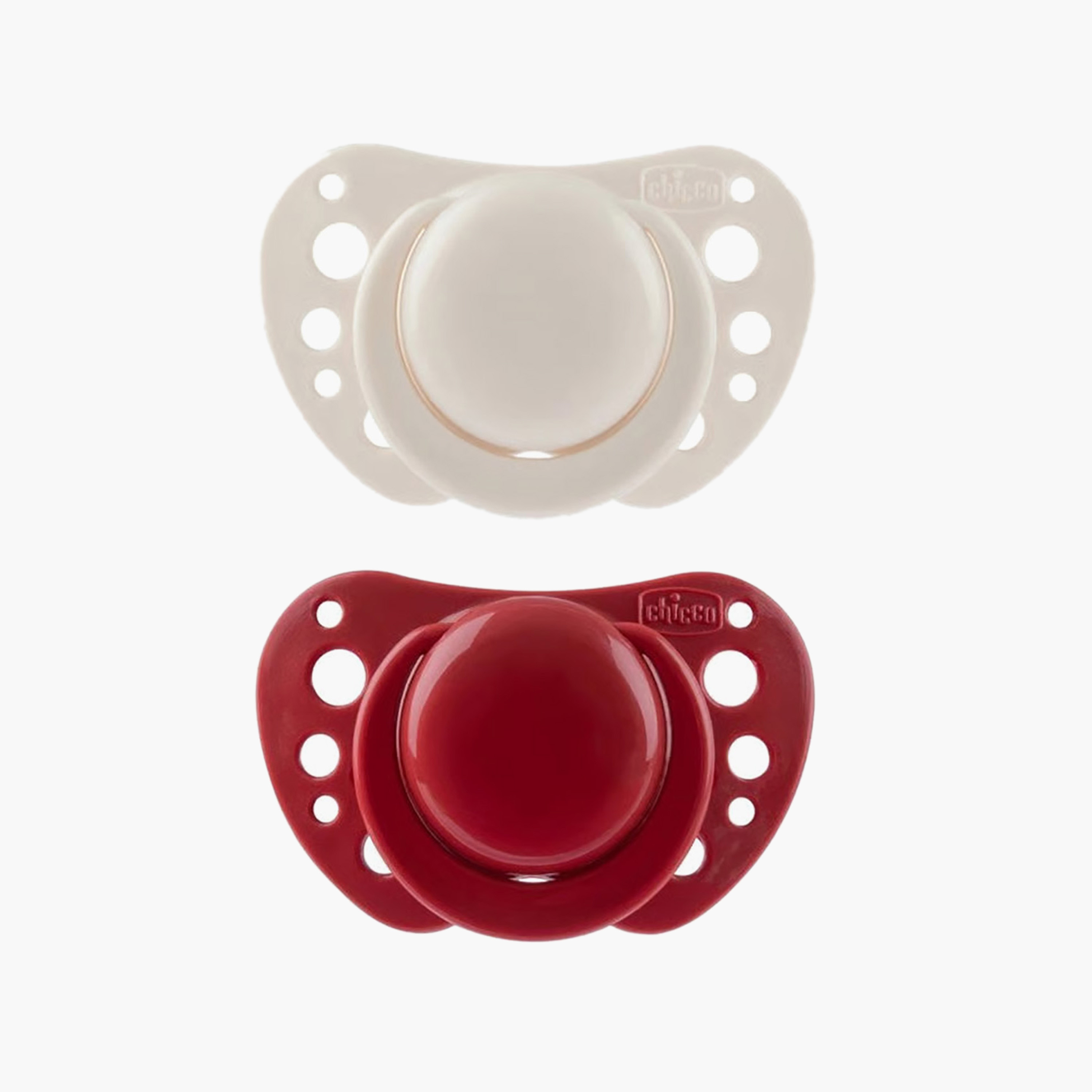 لهايات أطفال بتصميم سيليكون من شيكو، 6-16 شهرًا - عبوة من قطعتين-baby-feeding-pacifiers-image-1
