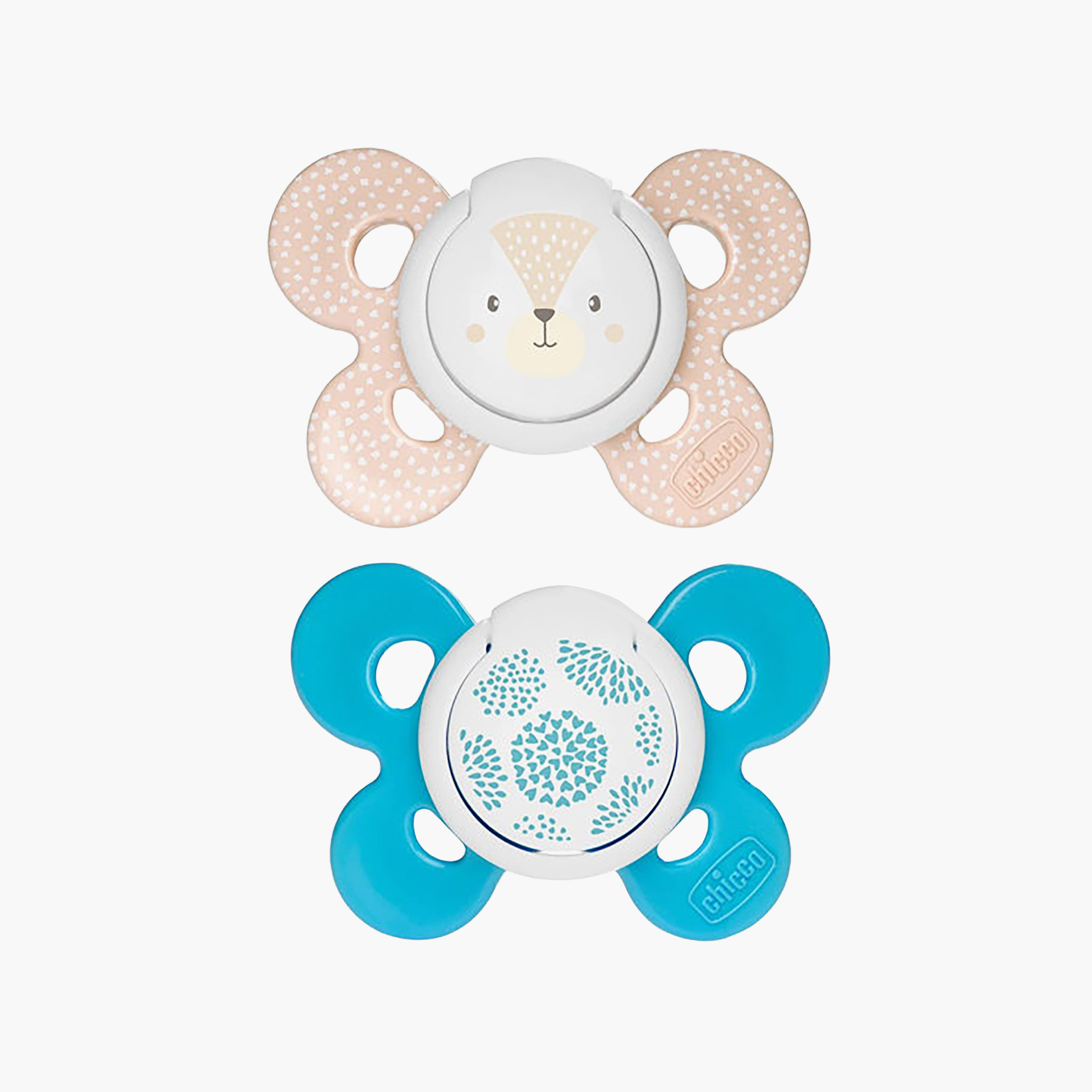 لهاية أطفال فيزيو كومفورت بطبعات دببة من شيكو - عبوة من قطعتين - 6-16 شهرًا-baby-feeding-pacifiers-image-1