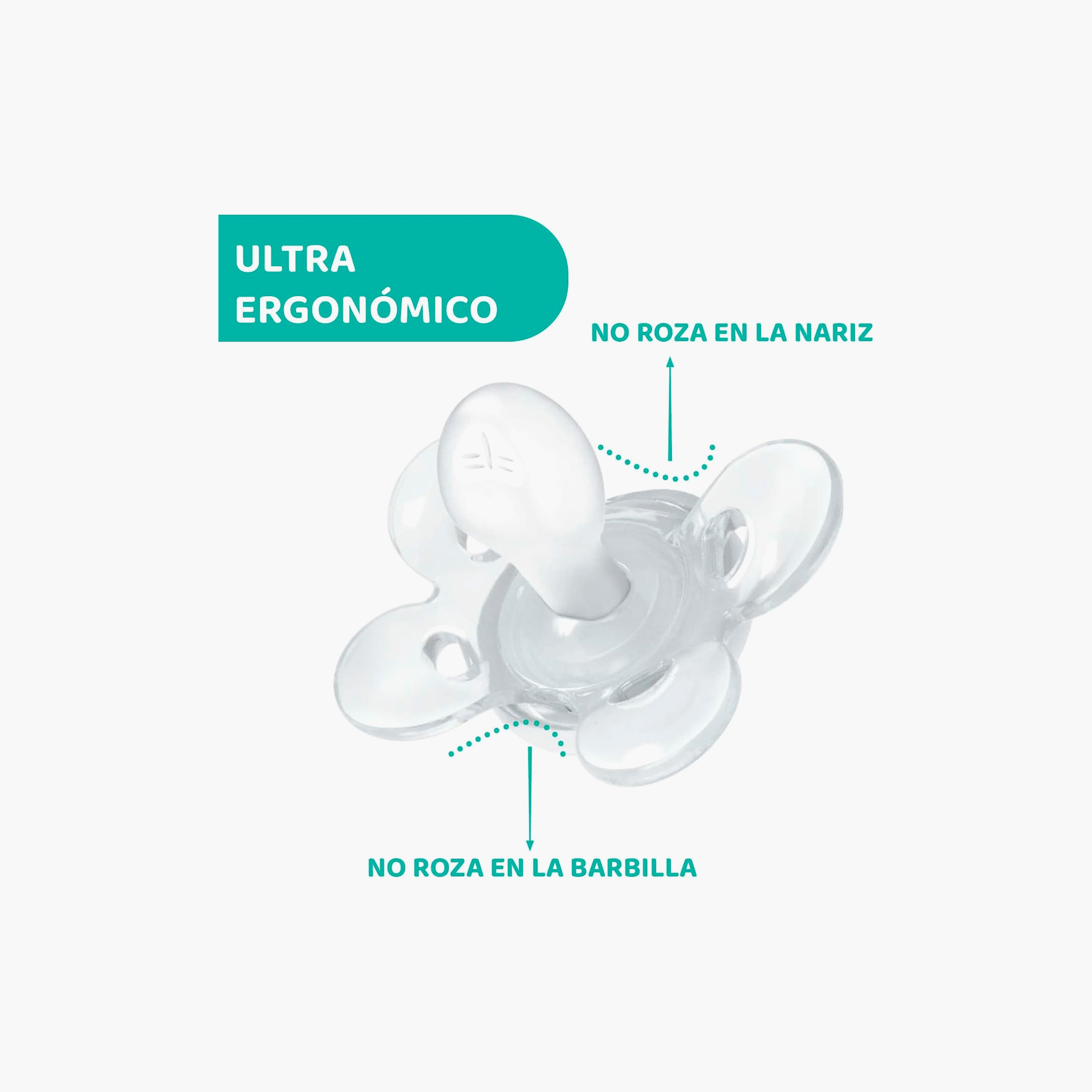 لهايات أطفال بتصميم سيليكون من شيكو، 6-16 شهرًا - عبوة من قطعتين-baby-feeding-pacifiers-image-5