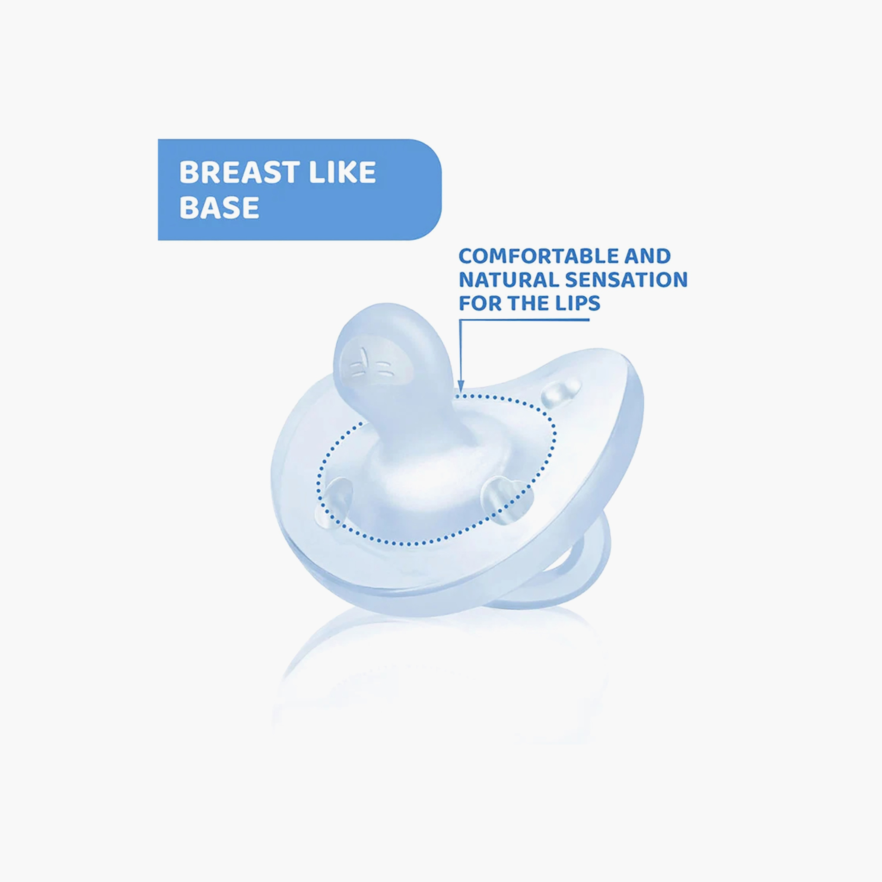 لهاية أطفال ناعمة فيزيوفورما مع حافظة من شيكو - 2-6 أشهر-baby-feeding-pacifiers-image-3