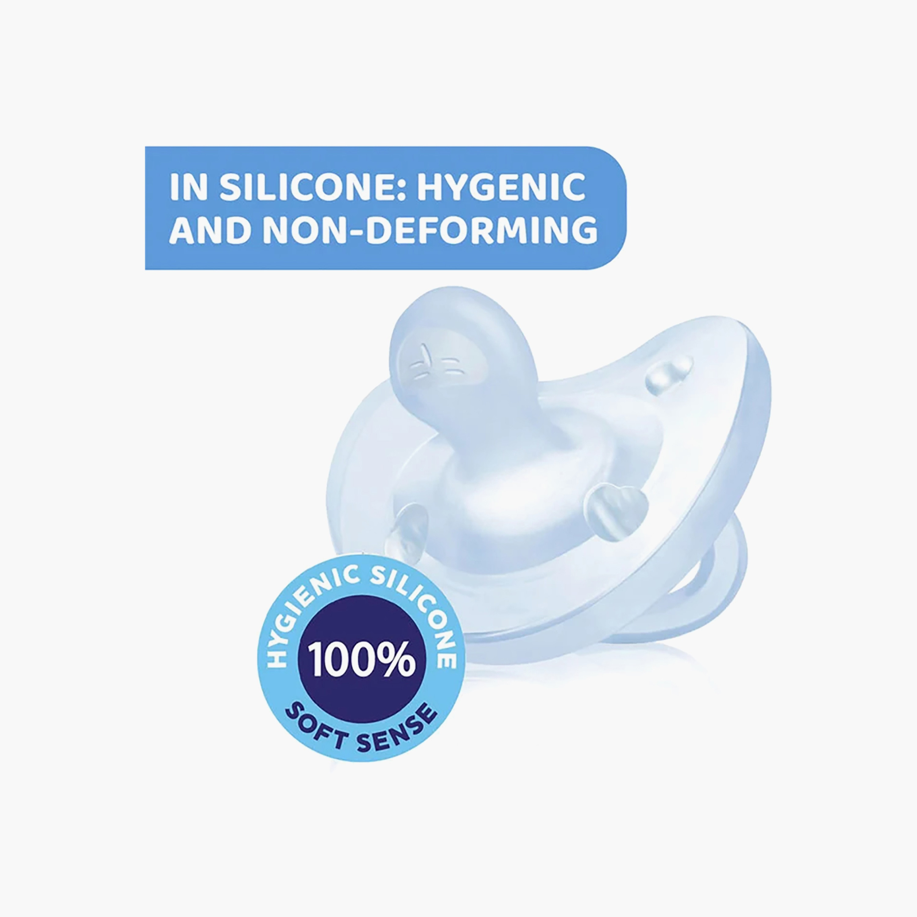 لهاية أطفال ناعمة فيزيوفورما مع حافظة من شيكو - 2-6 أشهر-baby-feeding-pacifiers-image-4
