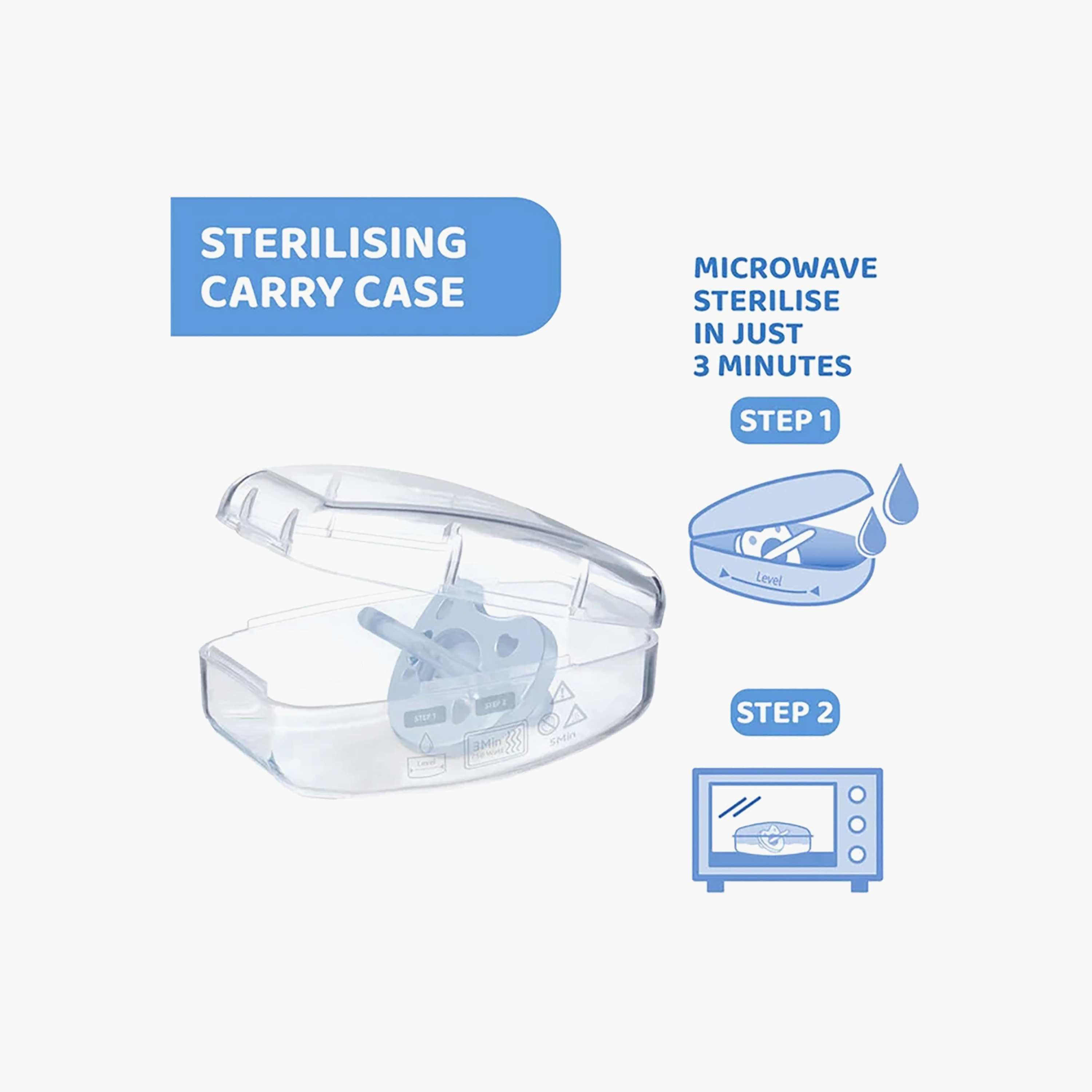 لهاية أطفال ناعمة فيزيوفورما مع حافظة من شيكو - 2-6 أشهر-baby-feeding-pacifiers-image-5