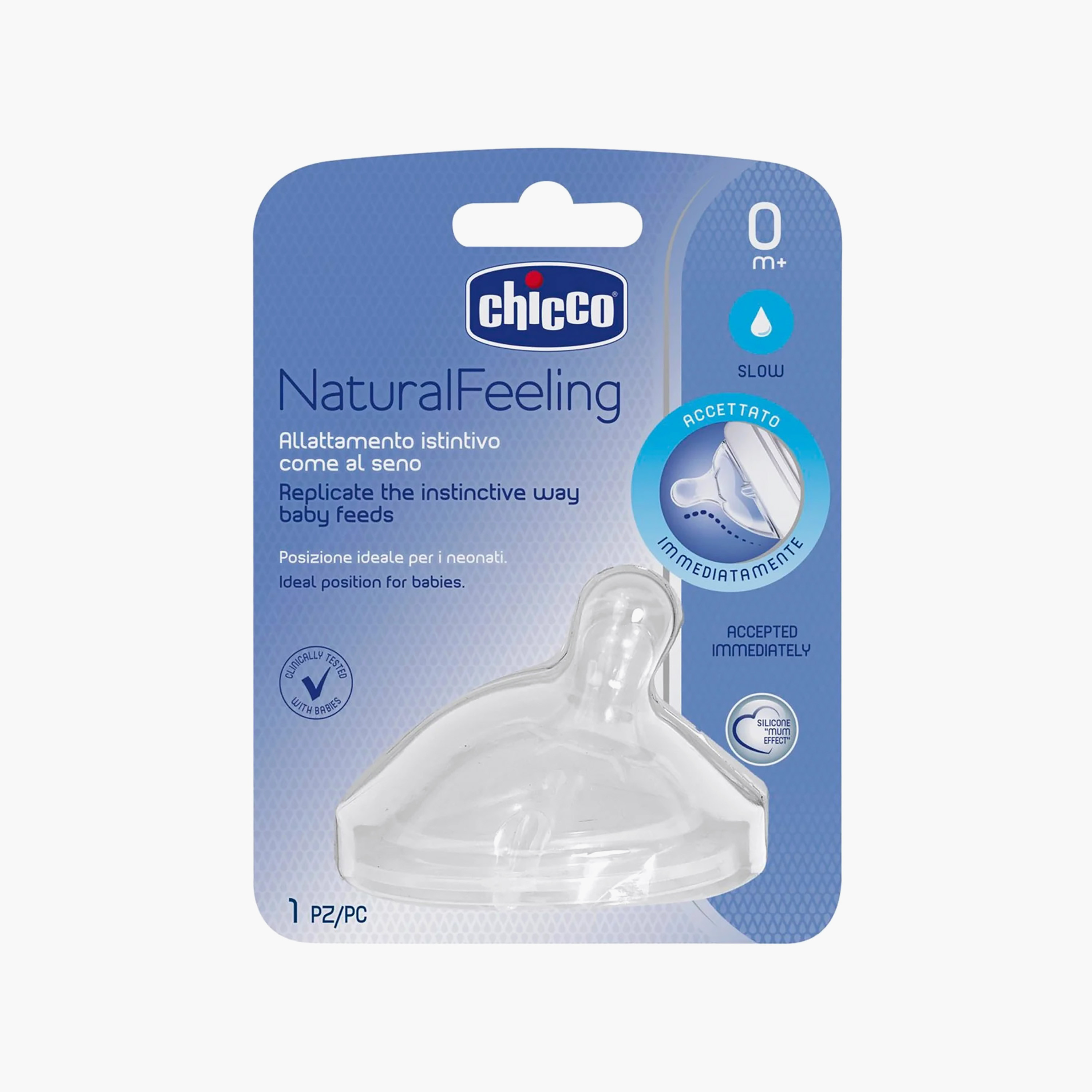 حلمة رضاعة سيليكون طبيعية بطيئة التدفق - 0+ شهر من تشيكو-baby-feeding-feedingbottles-bottlesandteats-image-7