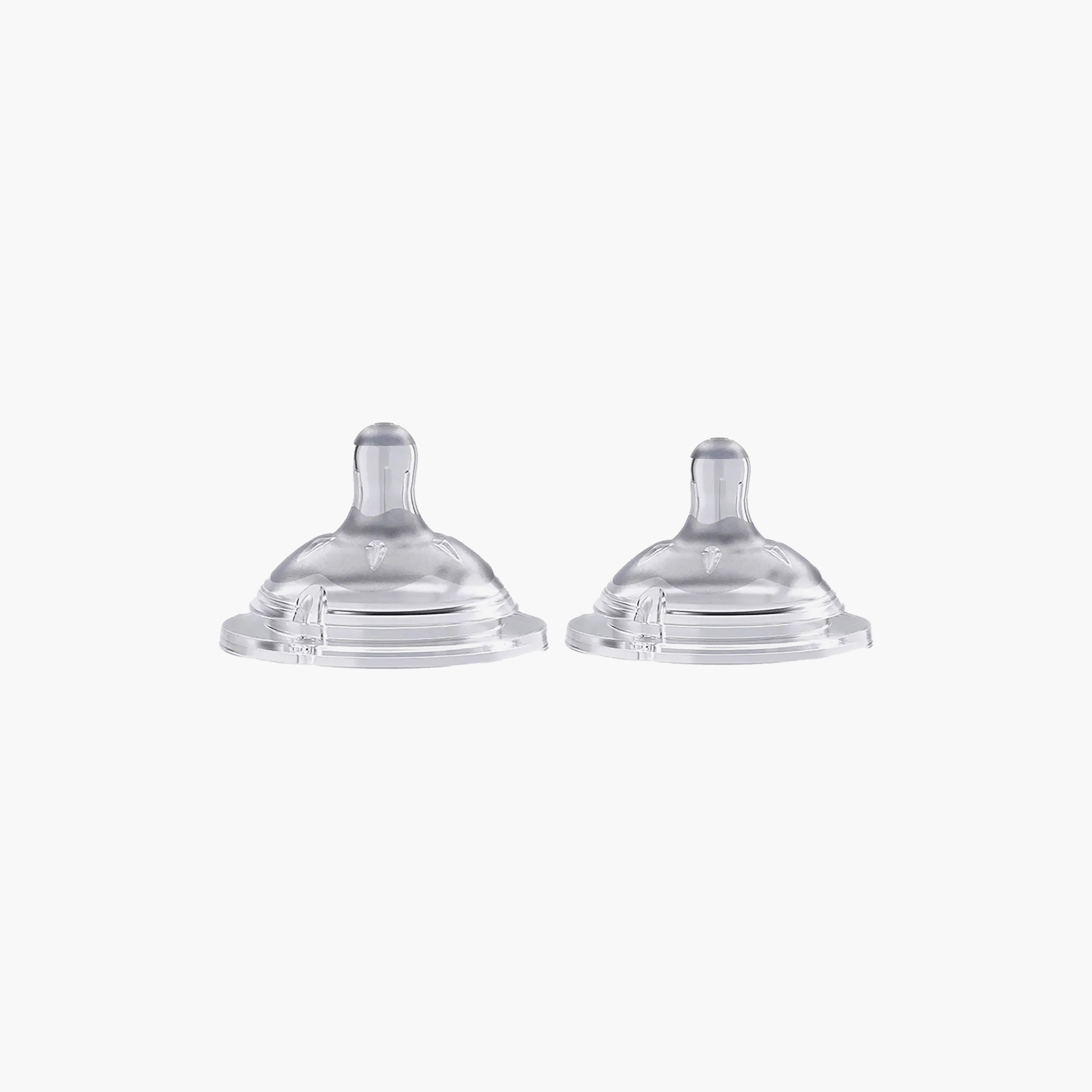 Chicco Natural Feeling Adjustable Silicone Teats - Pack of 2,  4+ Months-baby-feeding-feedingbottles-bottlesandteats-image-1