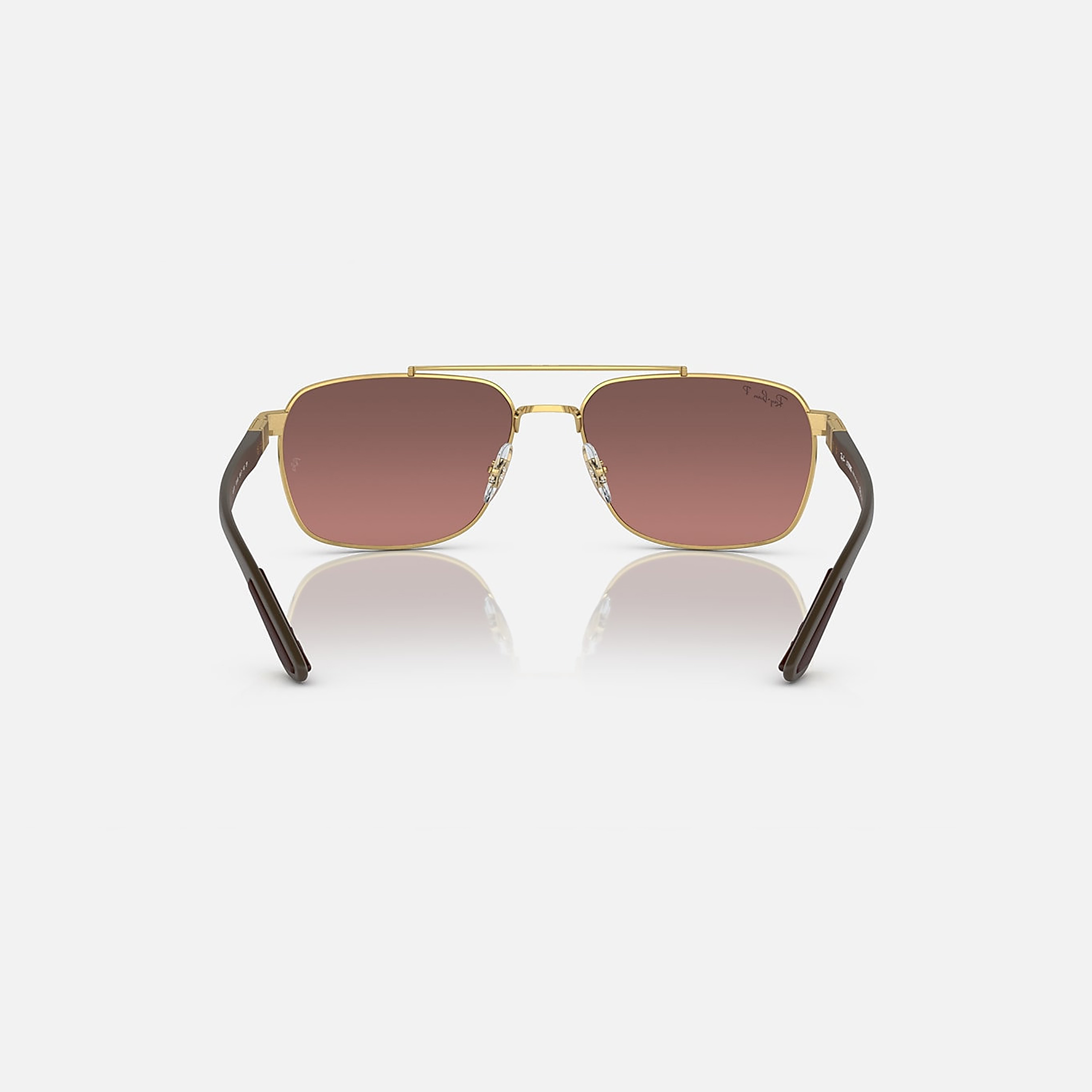Ray-Ban Unisex Rectangle Brown Polorized Sunglasses | 3701-men-sunglasses-image-5