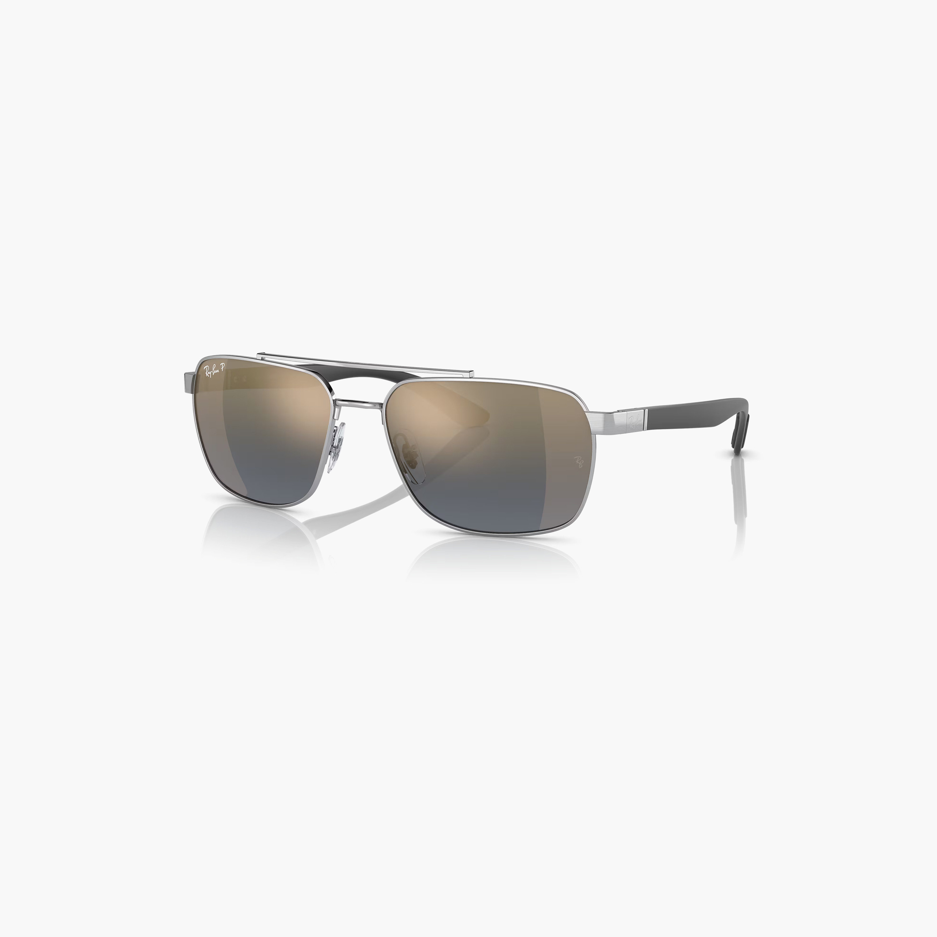 نظارات شمسية راي بان للجنسين، مستطيلة الشكل، متعددة الألوان، مستقطبة | 3701-men-sunglasses-image-1