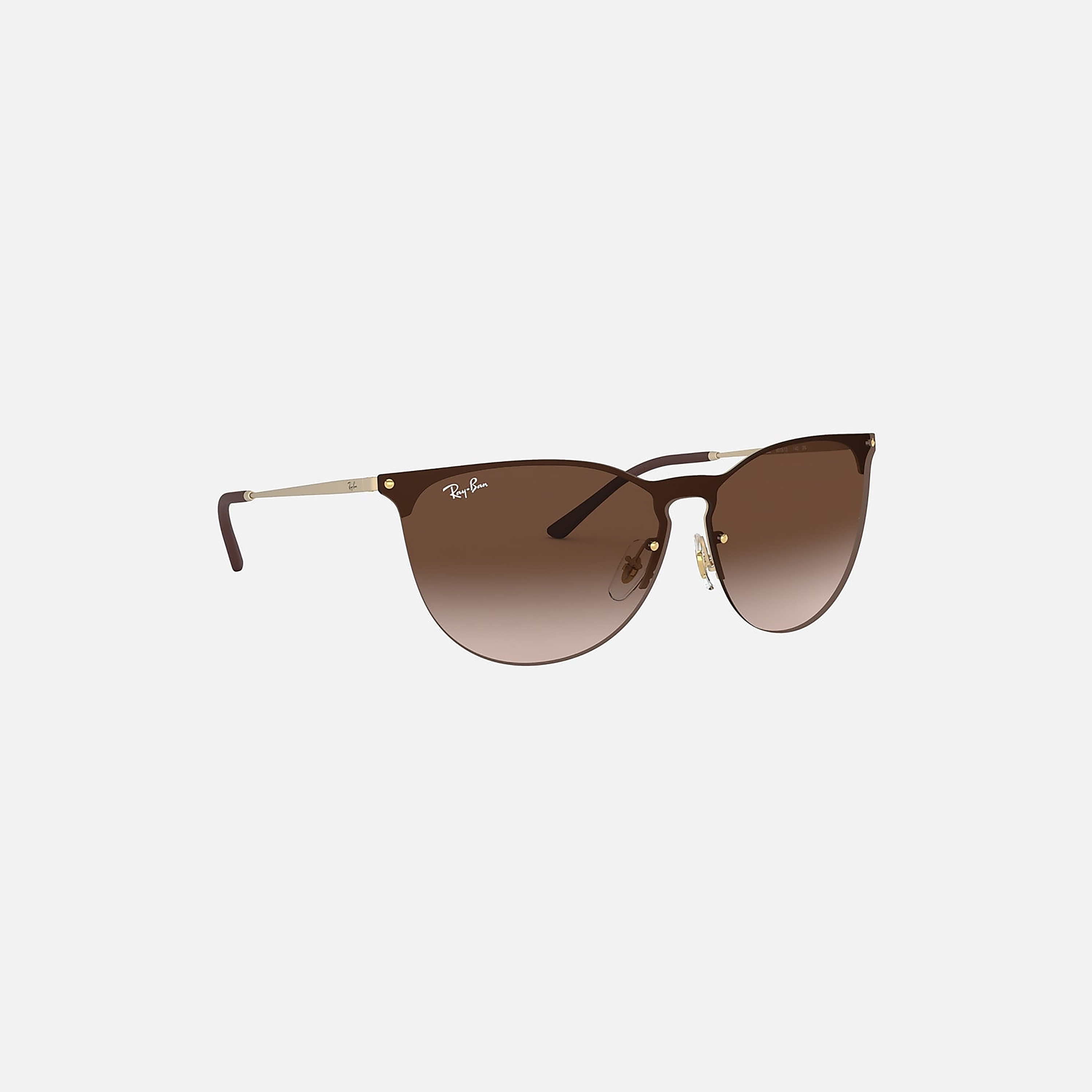 نظارات شمسية رجالية من راي بان بتصميم عين القطة باللون البني | 3652-men-sunglasses-image-2