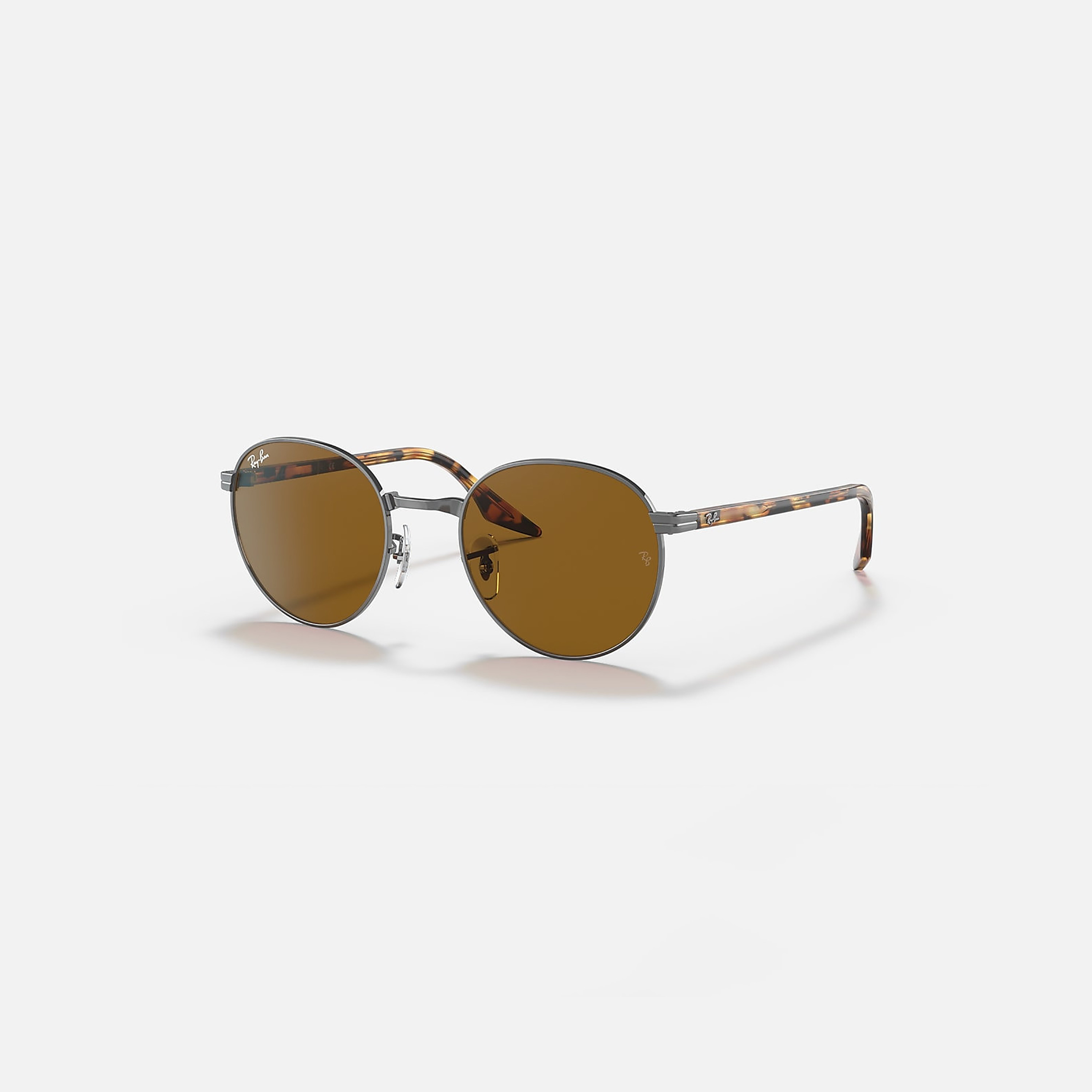 نظارات شمسية دائرية بنية اللون من راي بان للجنسين | 3691-men-sunglasses-image-1