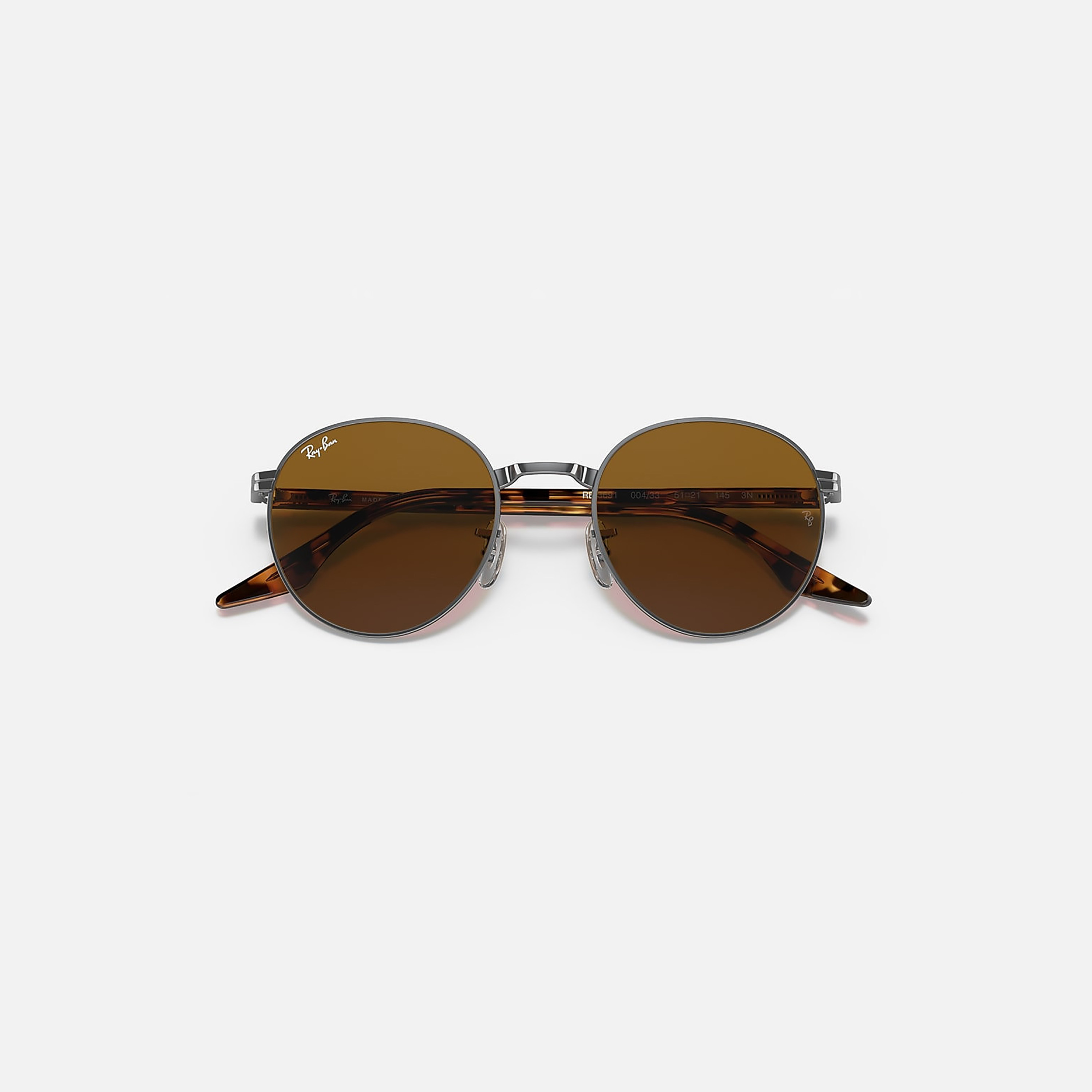 نظارات شمسية دائرية بنية اللون من راي بان للجنسين | 3691-men-sunglasses-image-3