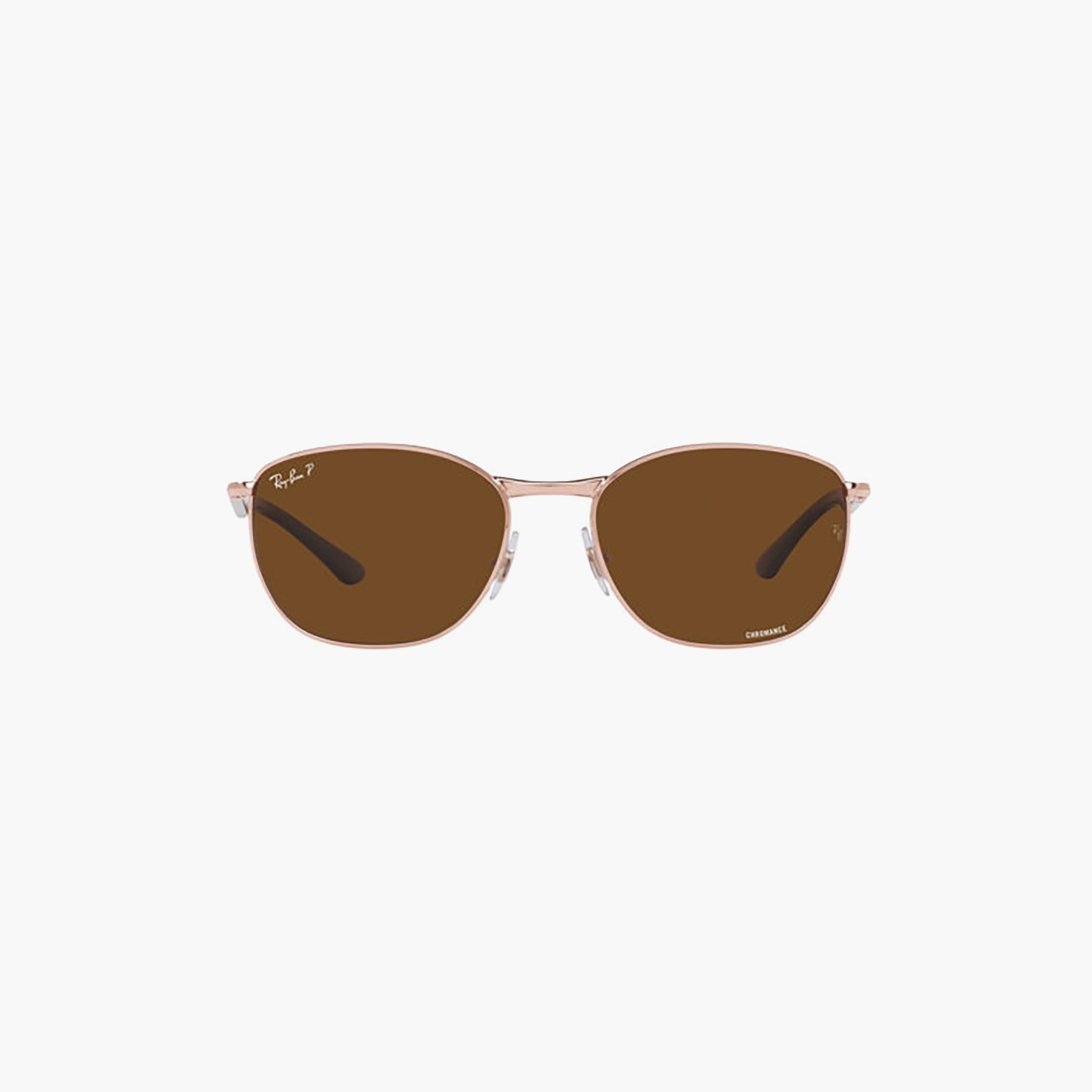 نظارات شمسية راي بان للجنسين، مستطيلة الشكل، بنية اللون، مستقطبة | 3702-men-sunglasses-image-3