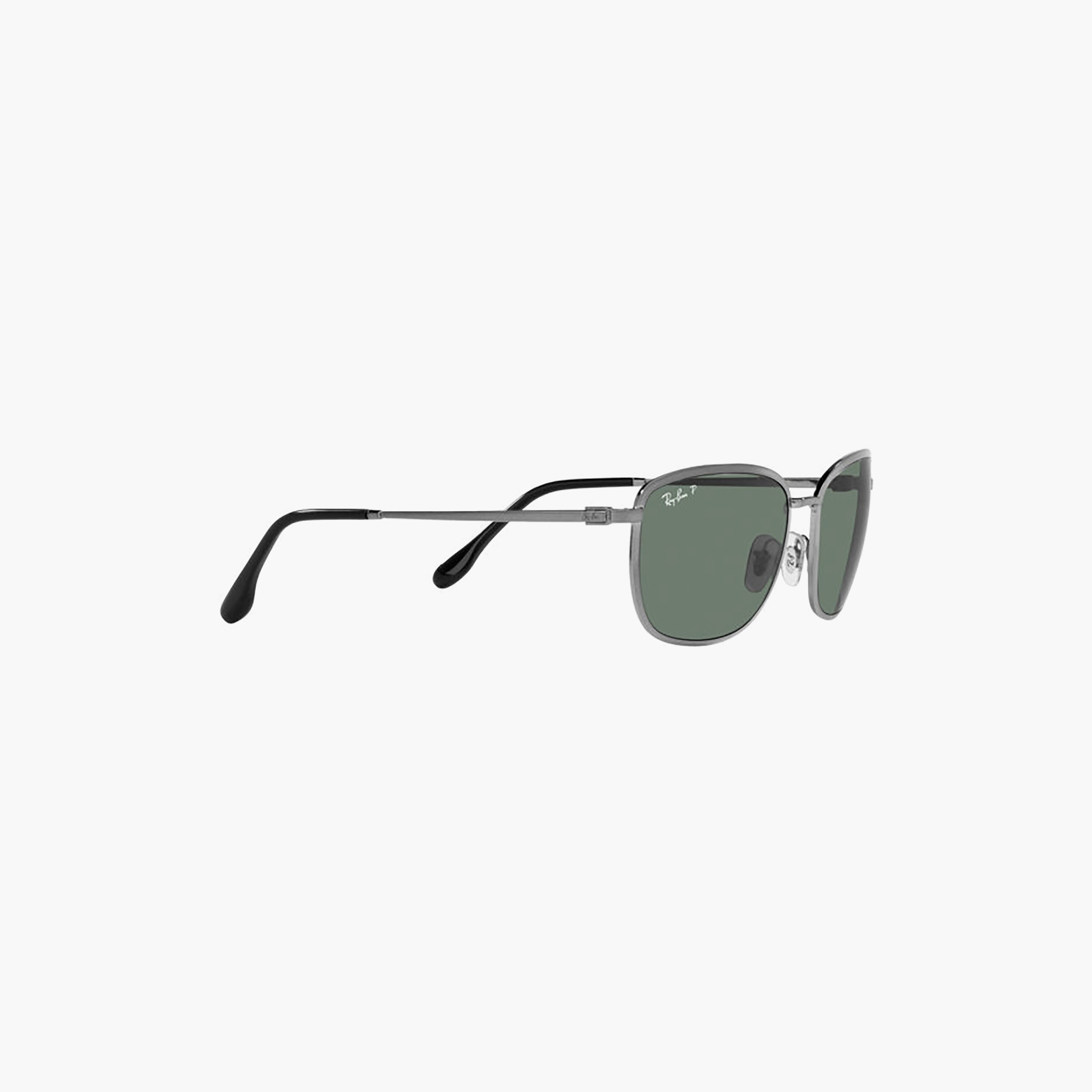 نظارات شمسية رجالية مستطيلة رمادية مستقطبة من راي بان | 3705-men-sunglasses-image-2