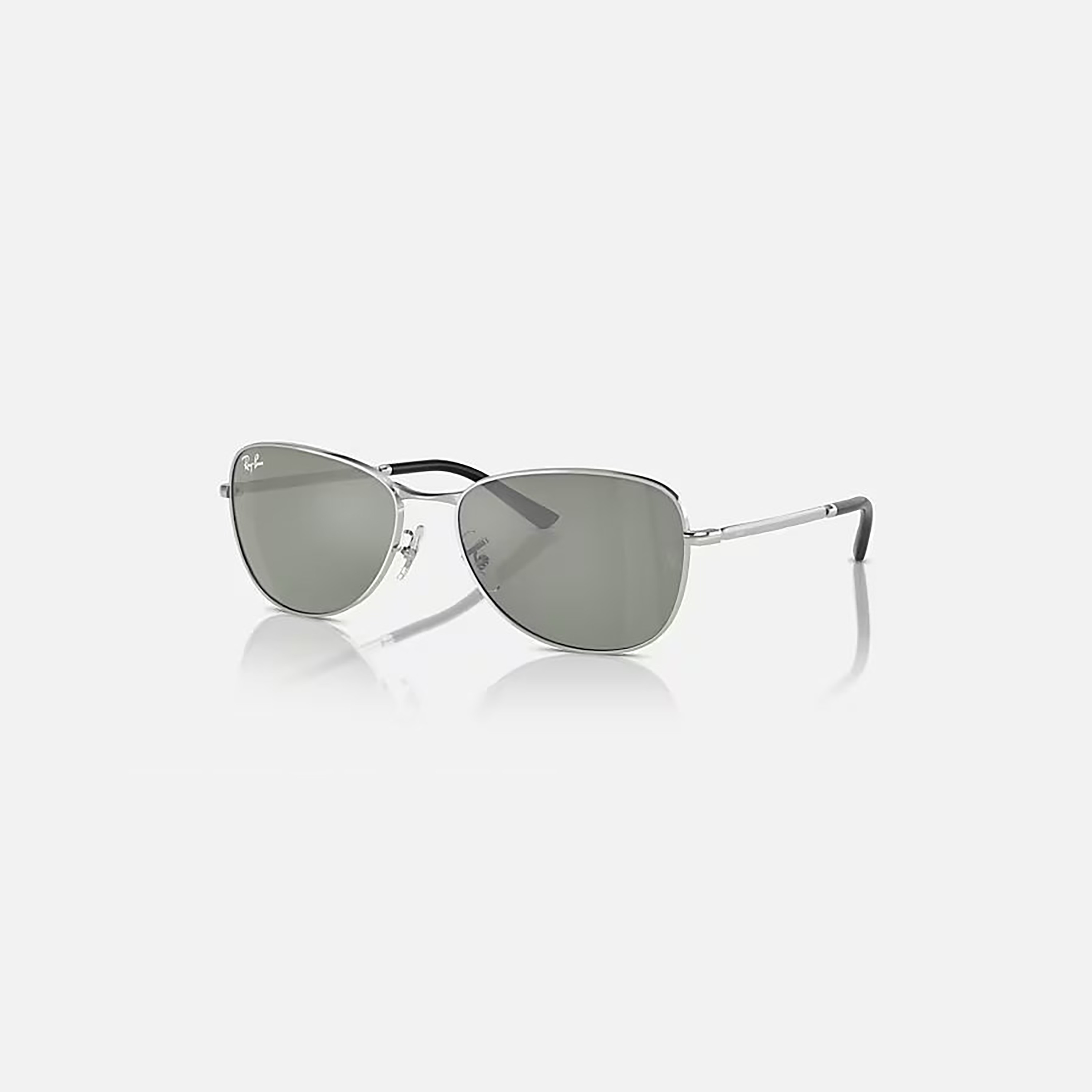 نظارات شمسية رمادية من راي بان للجنسين بتصميم طيار | 3733-men-sunglasses-image-1