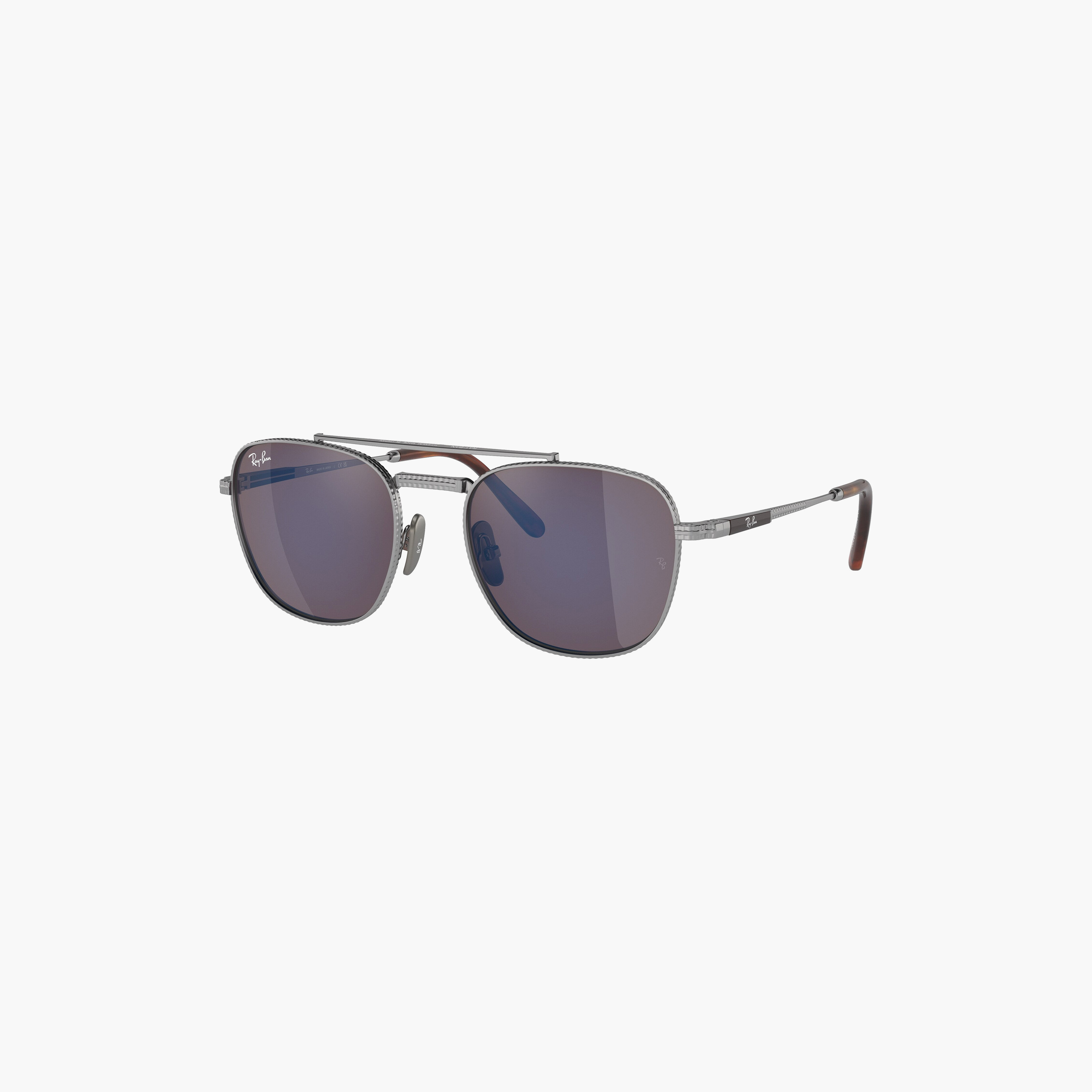 نظارات شمسية راي بان للجنسين بتصميم طيار أزرق | 8258-men-sunglasses-image-1