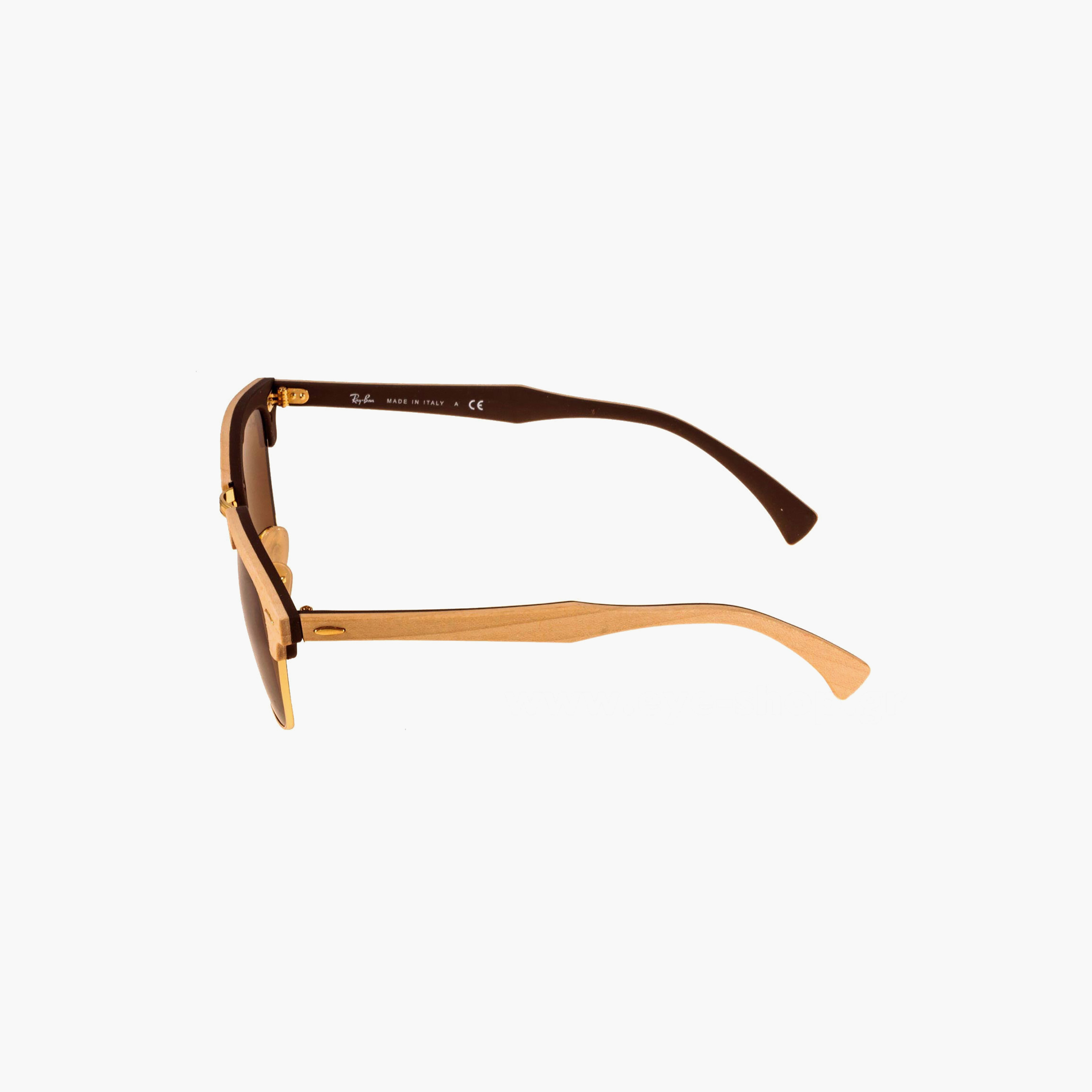 Ray-Ban Unisex Clubmaster Brown Sunglasses | 3016M-men-sunglasses-image-2