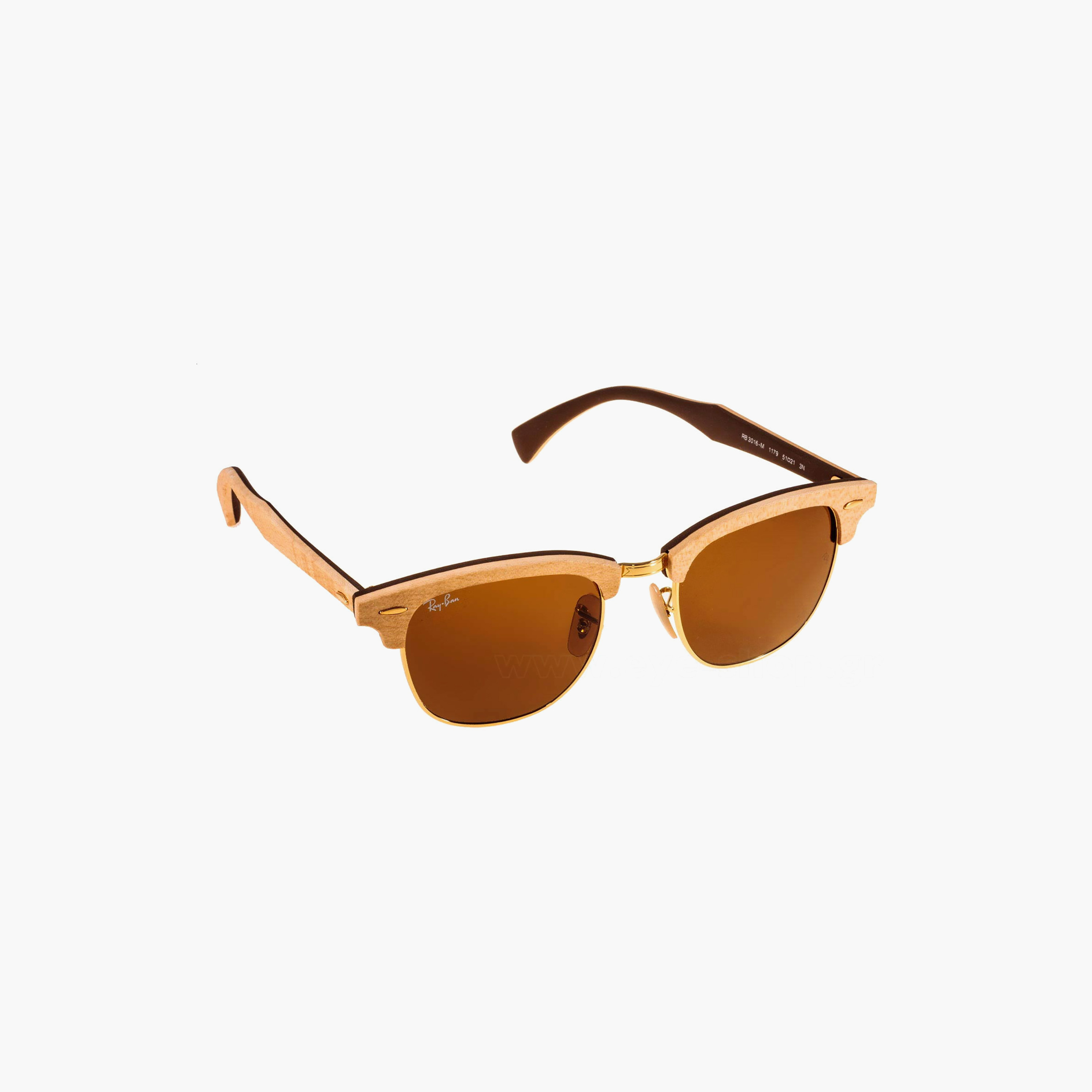 نظارات شمسية راي بان كلوب ماستر بنية اللون للجنسين | 3016M-men-sunglasses-image-3