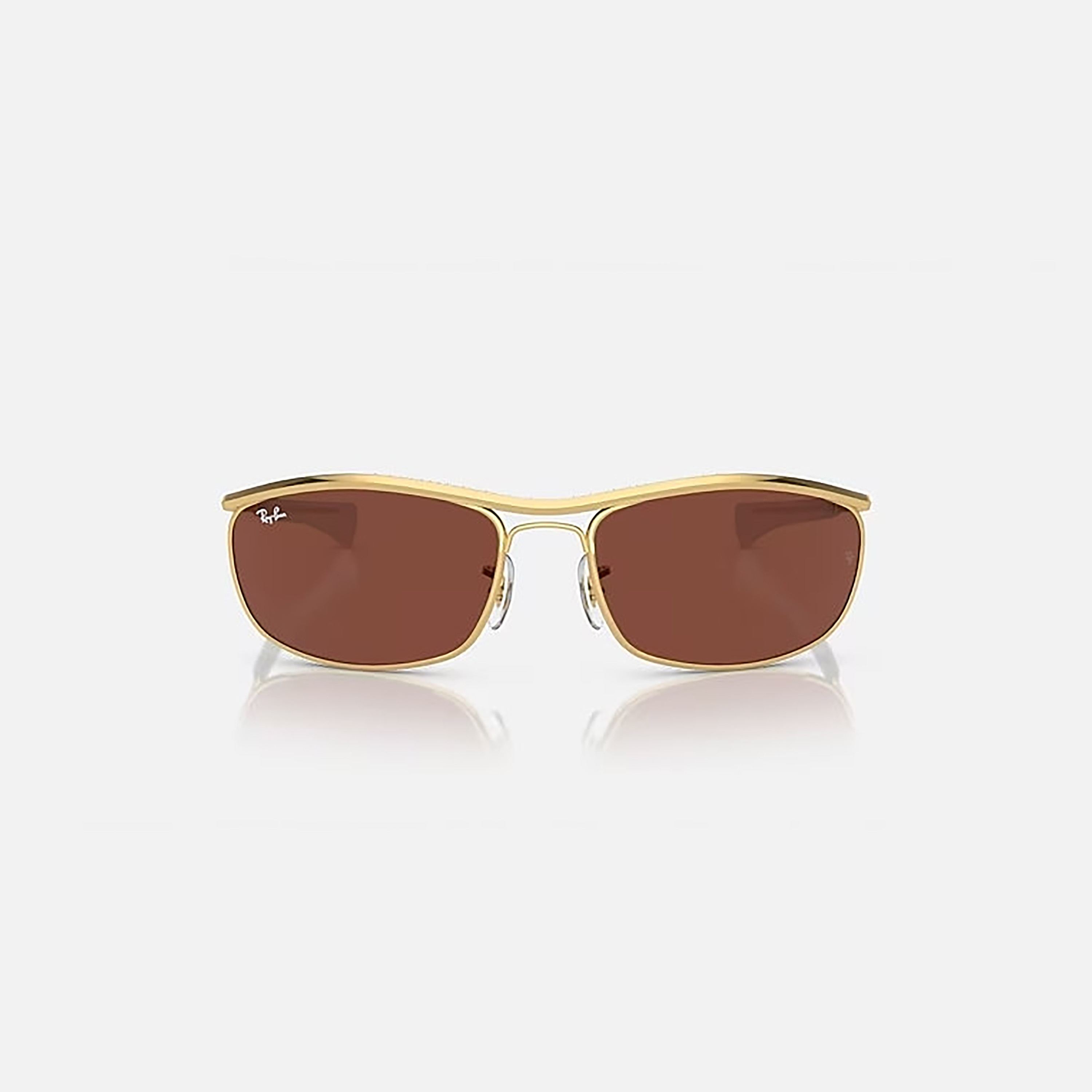 نظارات شمسية راي بان للجنسين، مستطيلة الشكل، بنية اللون، مستقطبة | 3119M-men-sunglasses-image-3