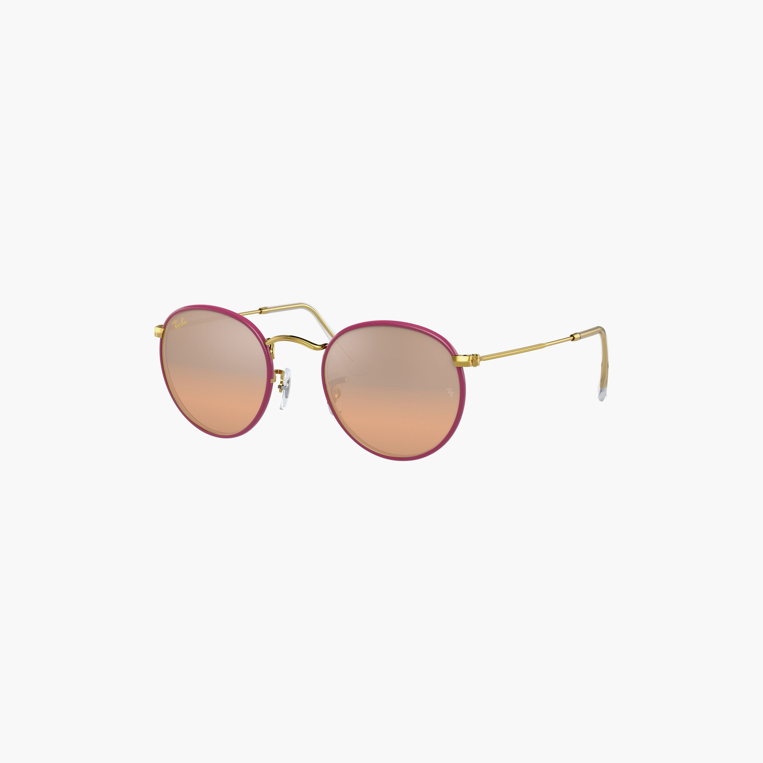نظارات شمسية دائرية وردية اللون للرجال من راي بان | 3447JM-men-sunglasses-image-1