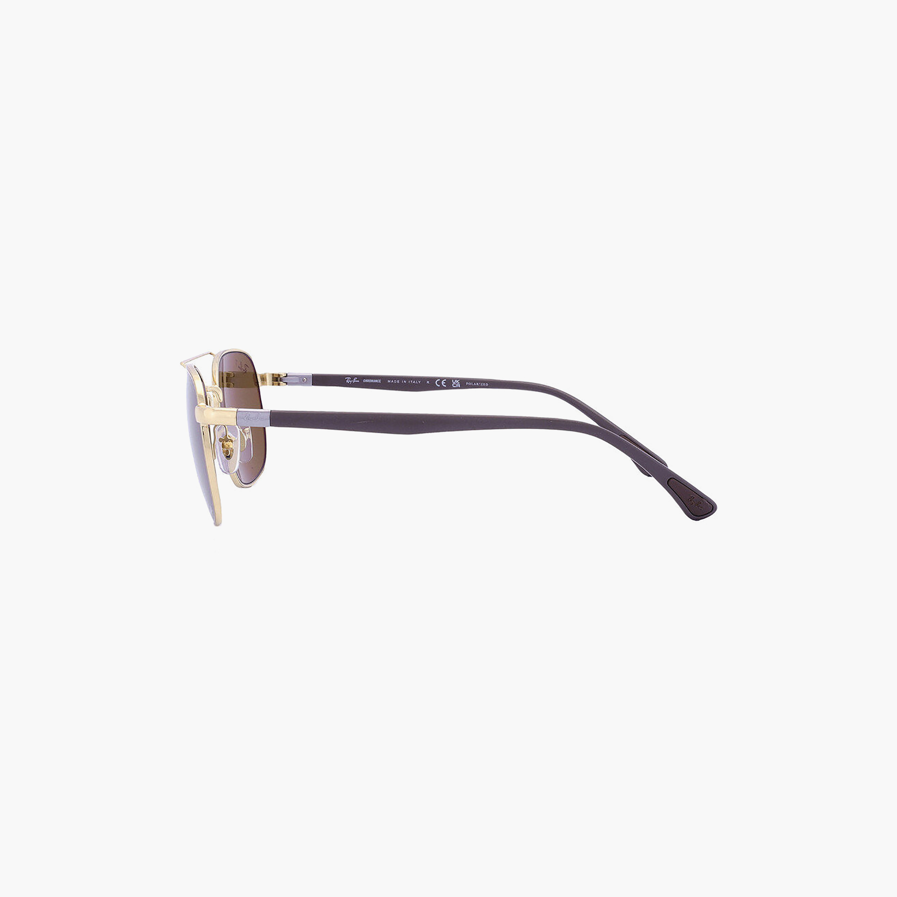 نظارات شمسية راي بان للجنسين بتصميم طيار مستقطب بني اللون | 3670CH-men-sunglasses-image-2