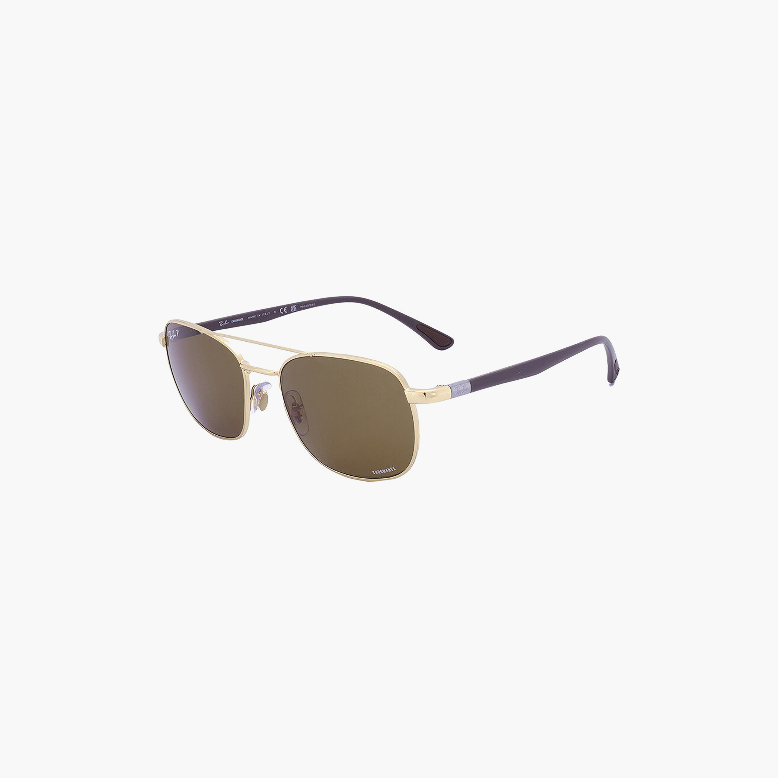 نظارات شمسية راي بان للجنسين بتصميم طيار مستقطب بني اللون | 3670CH-men-sunglasses-image-4