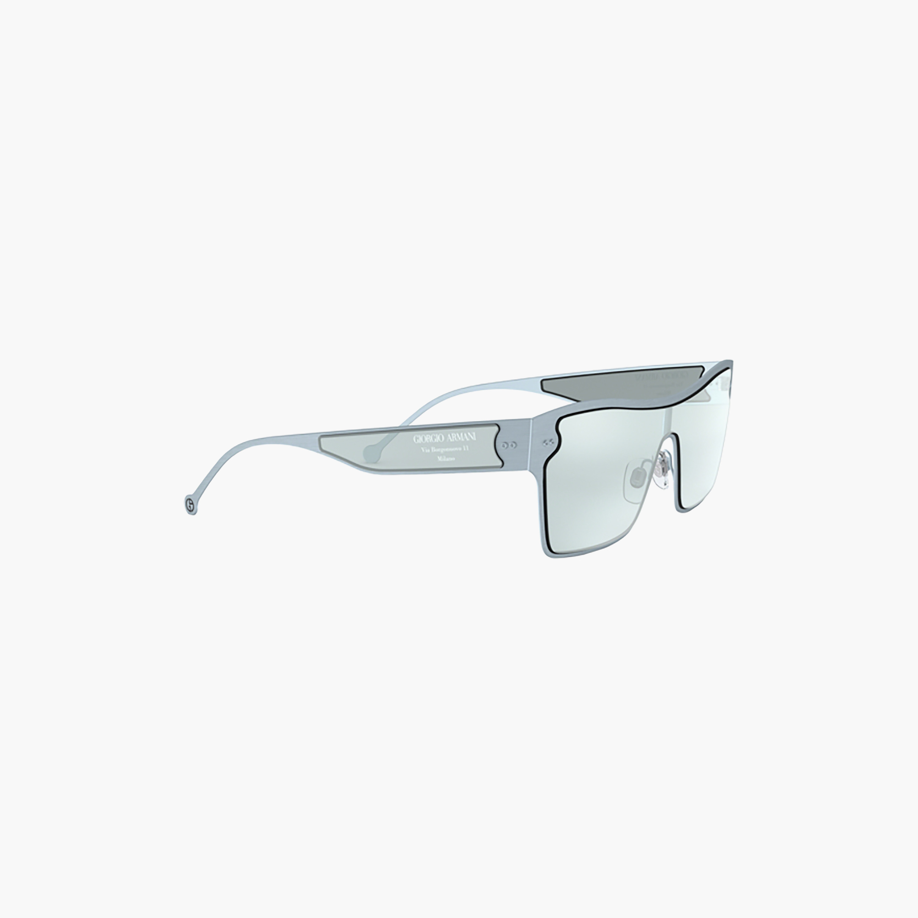 نظارات شمسية نسائية من جورجيو أرماني، لون أزرق، بتصميم درع | 6088-women-sunglasses-image-2