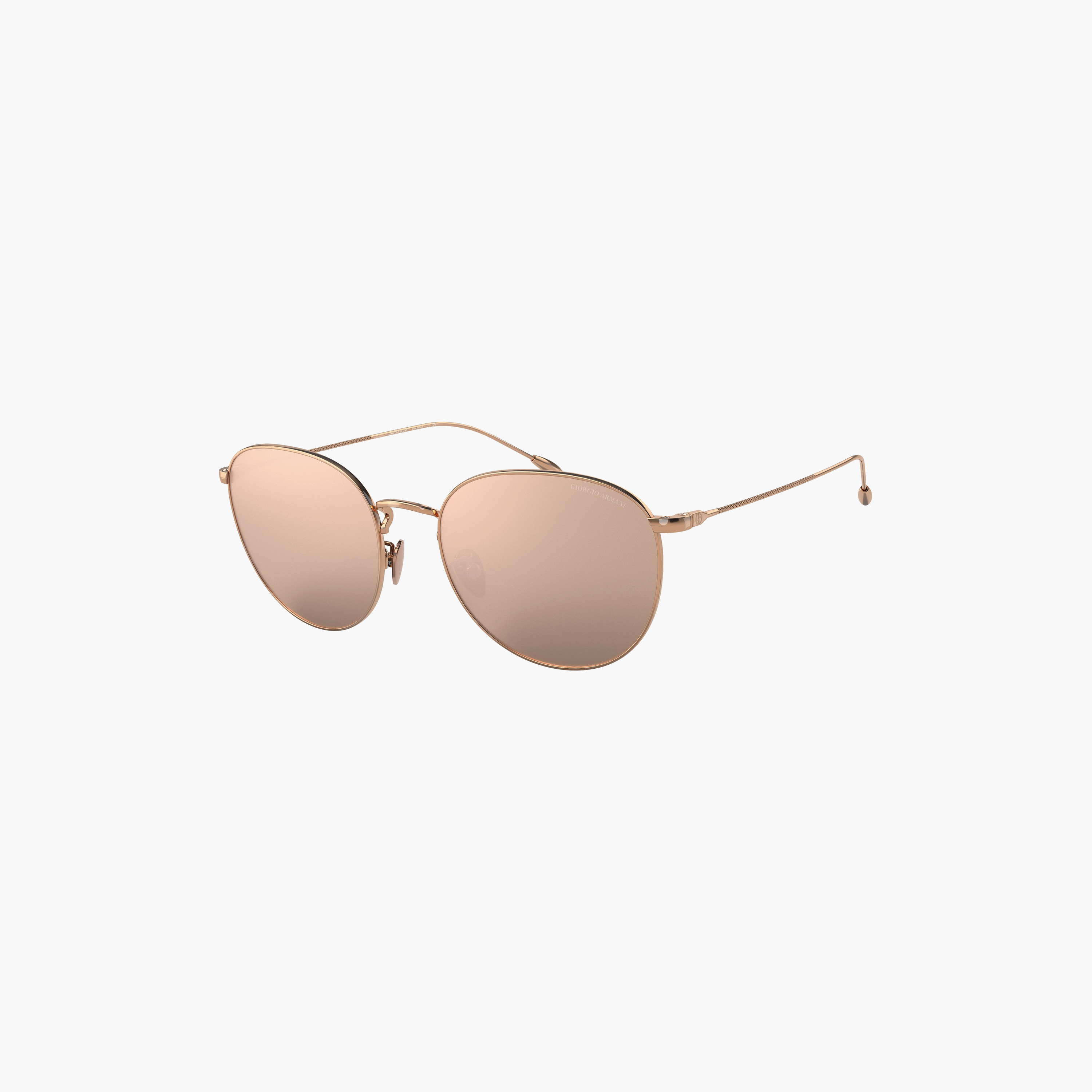 Giorgio Armani Unisex Round Brown Sunglasses | 6114-men-sunglasses-image-4