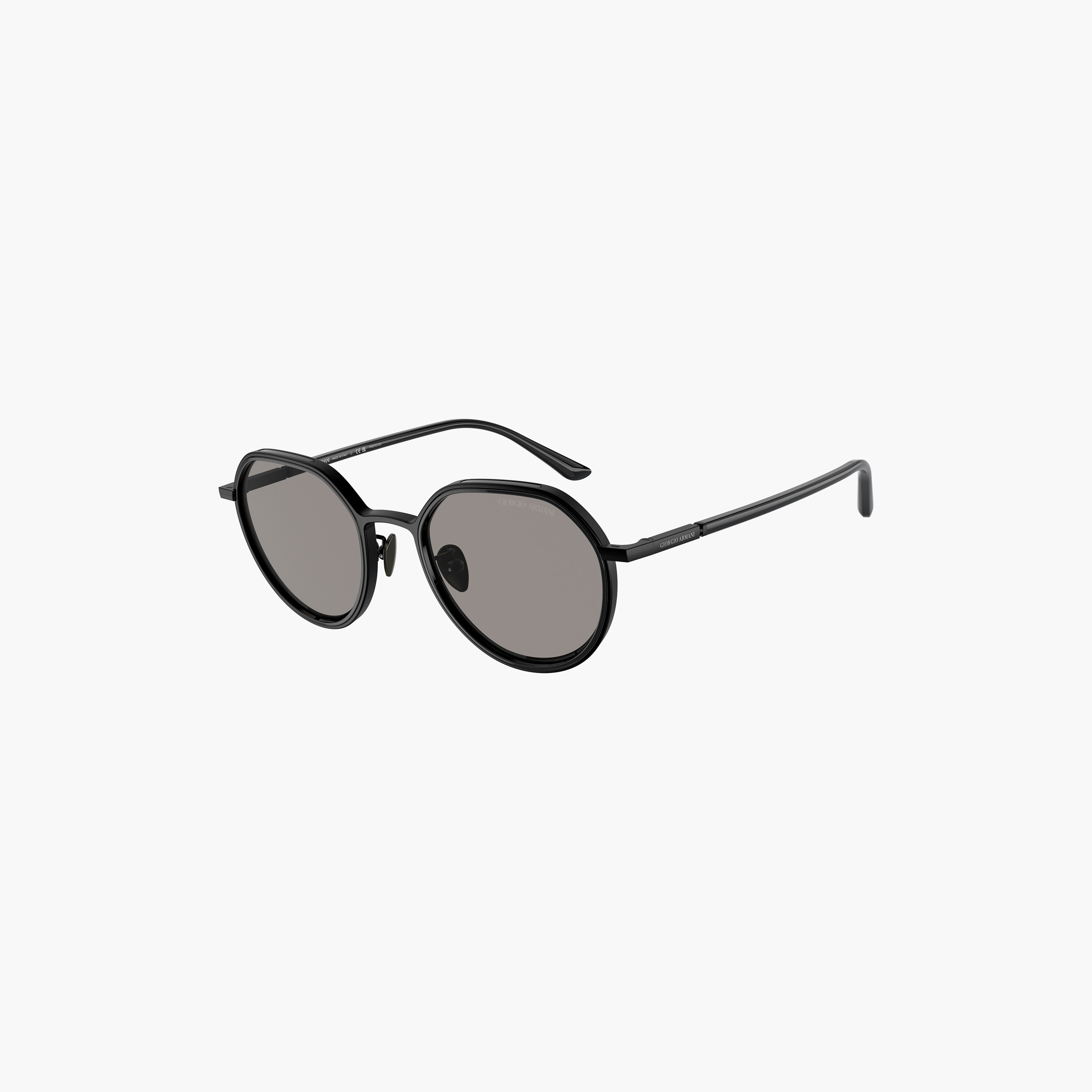 نظارات شمسية دائرية رمادية للرجال من جورجيو أرماني | 6144-men-sunglasses-image-3