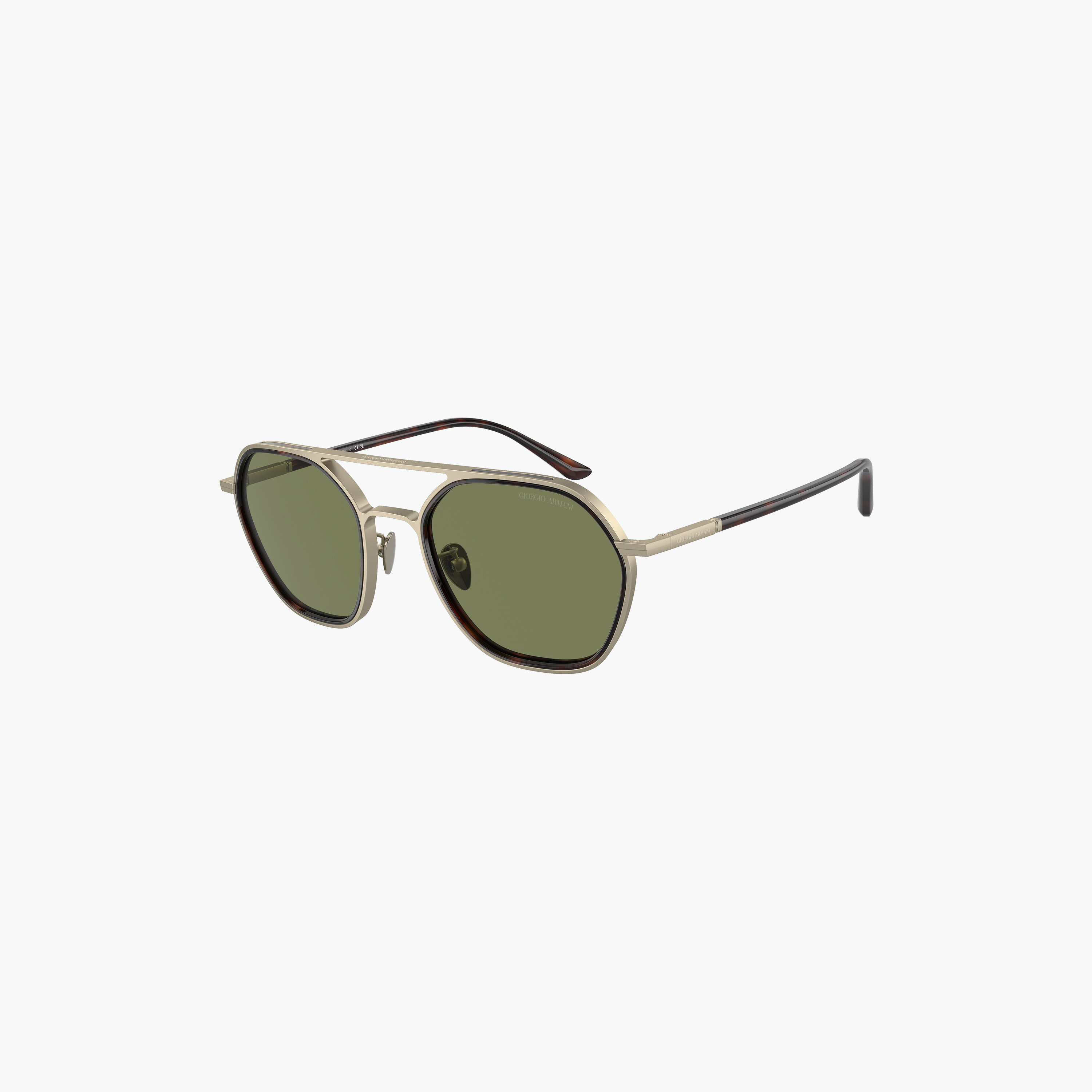 نظارات شمسية دائرية خضراء للرجال من جورجيو أرماني | 6145-men-sunglasses-image-3