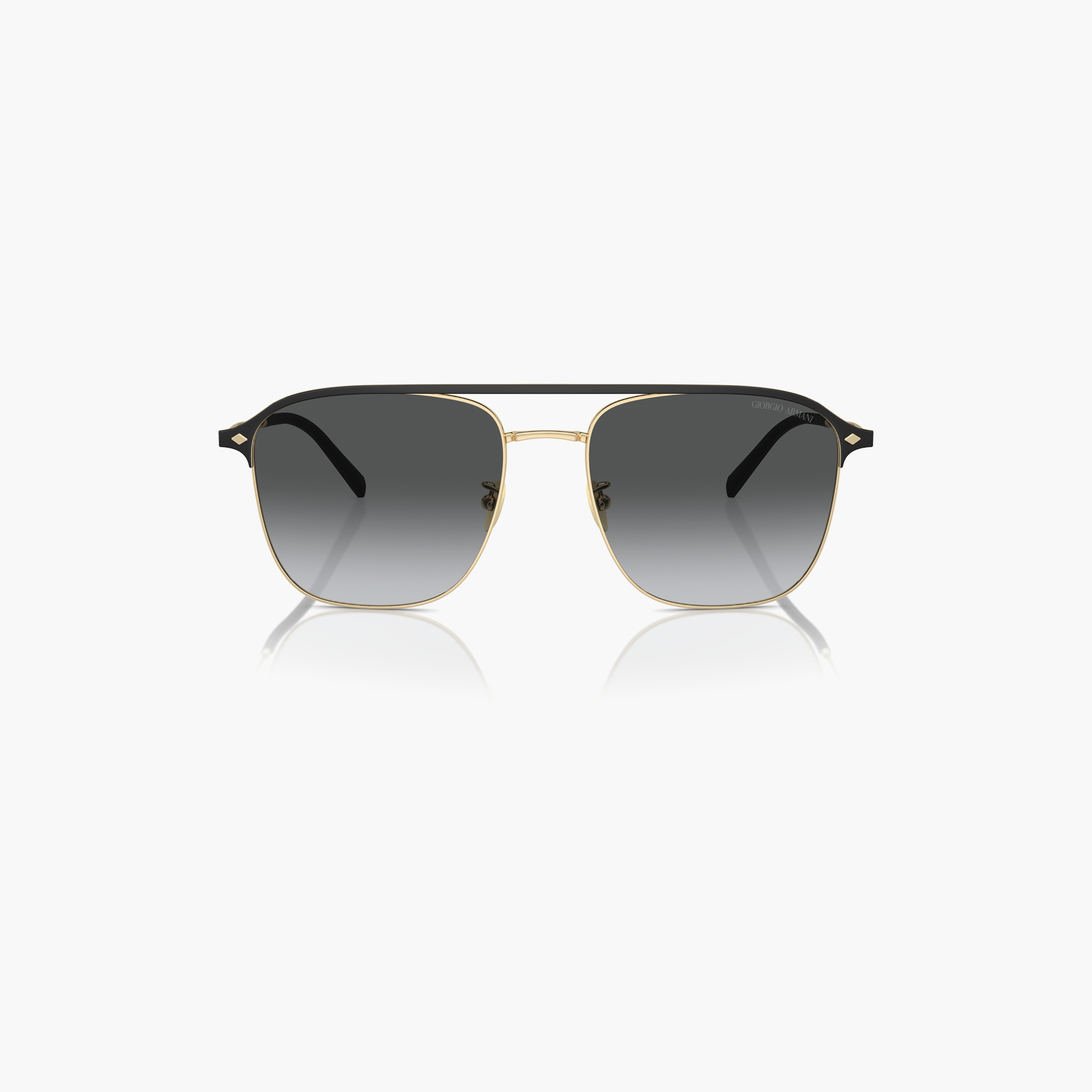 نظارات شمسية رجالية من جورجيو أرماني بتصميم طيار وعدسات رمادية مستقطبة | 6154-men-sunglasses-image-1