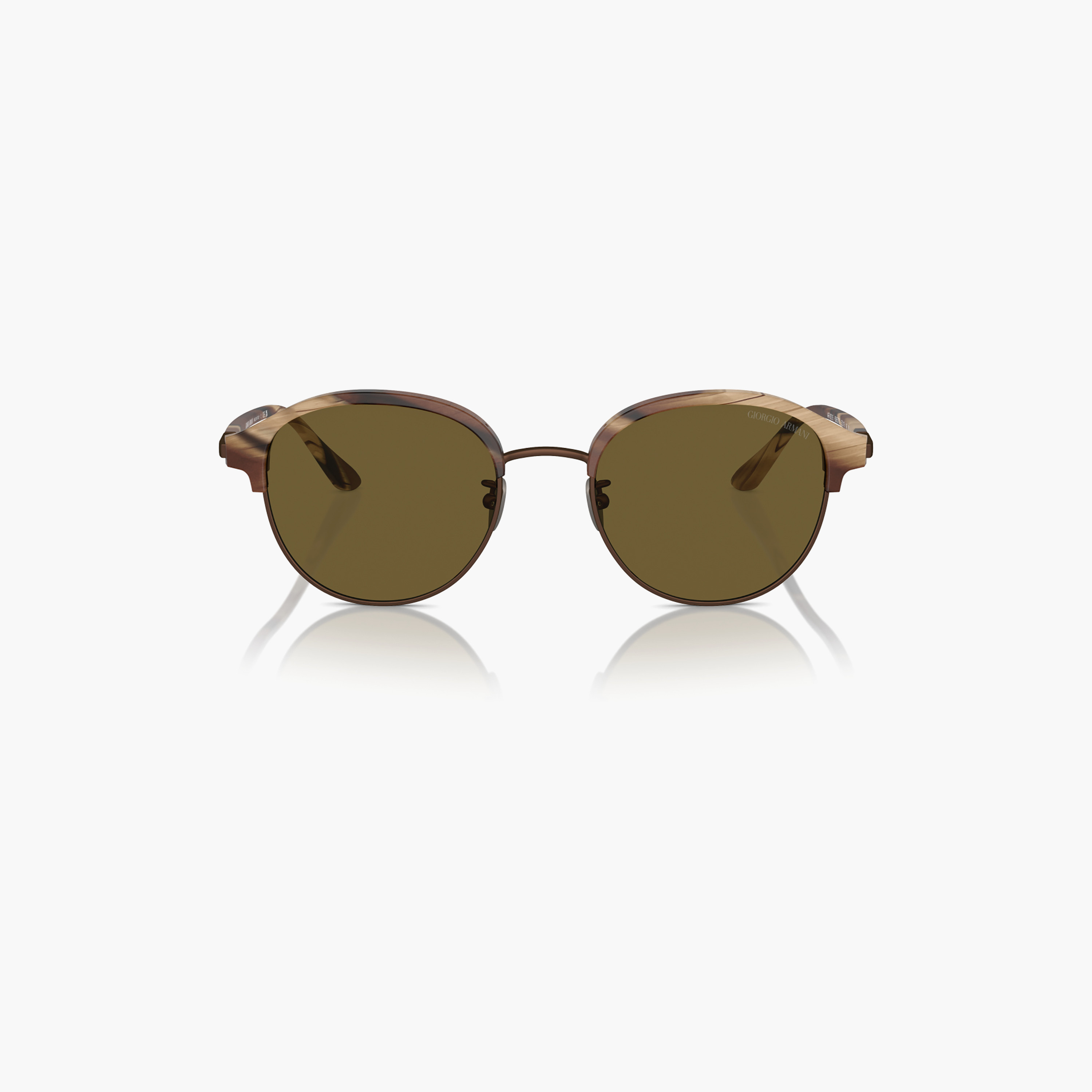 نظارات شمسية دائرية بنية اللون للرجال من جورجيو أرماني | 8215-men-sunglasses-image-1