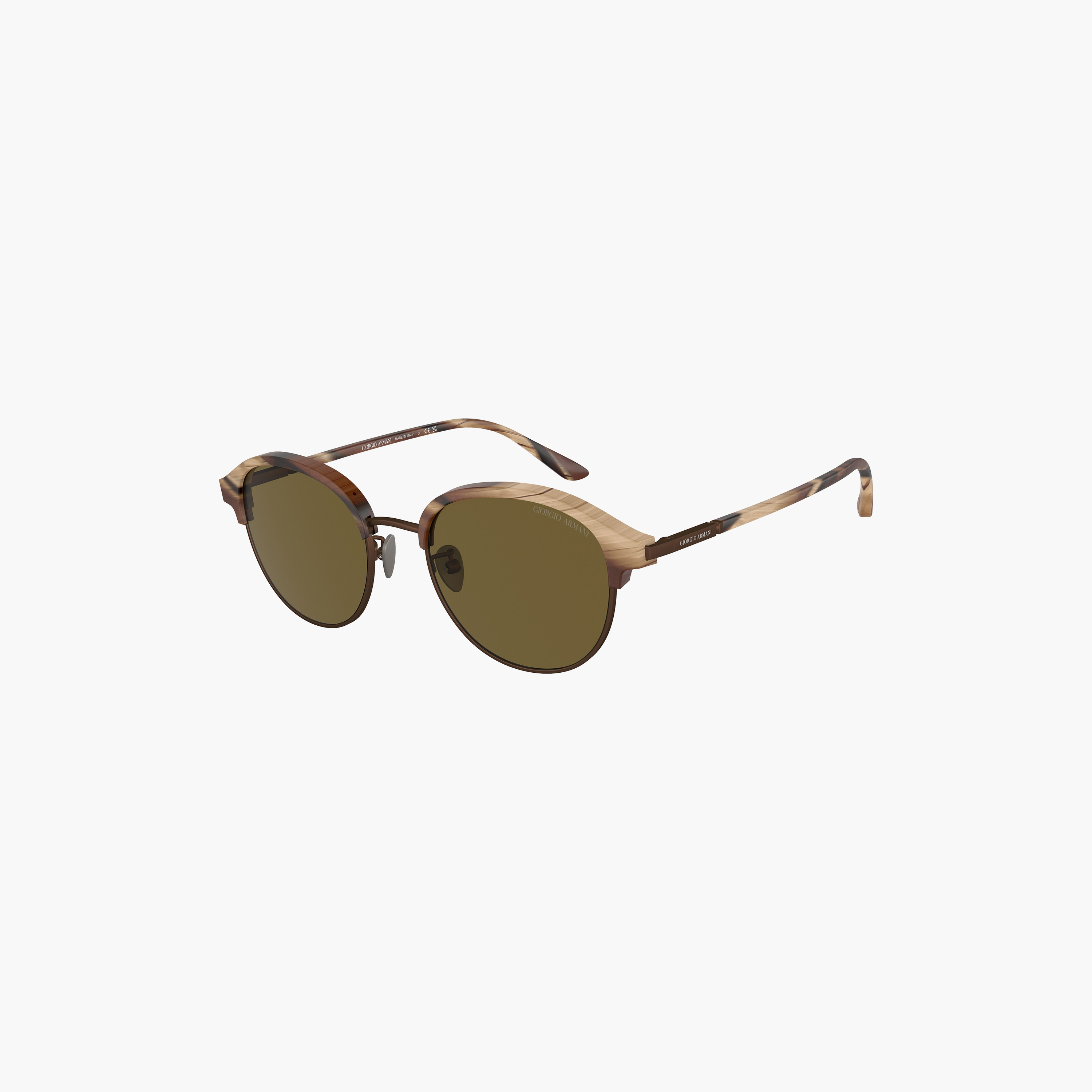 نظارات شمسية دائرية بنية اللون للرجال من جورجيو أرماني | 8215-men-sunglasses-image-3