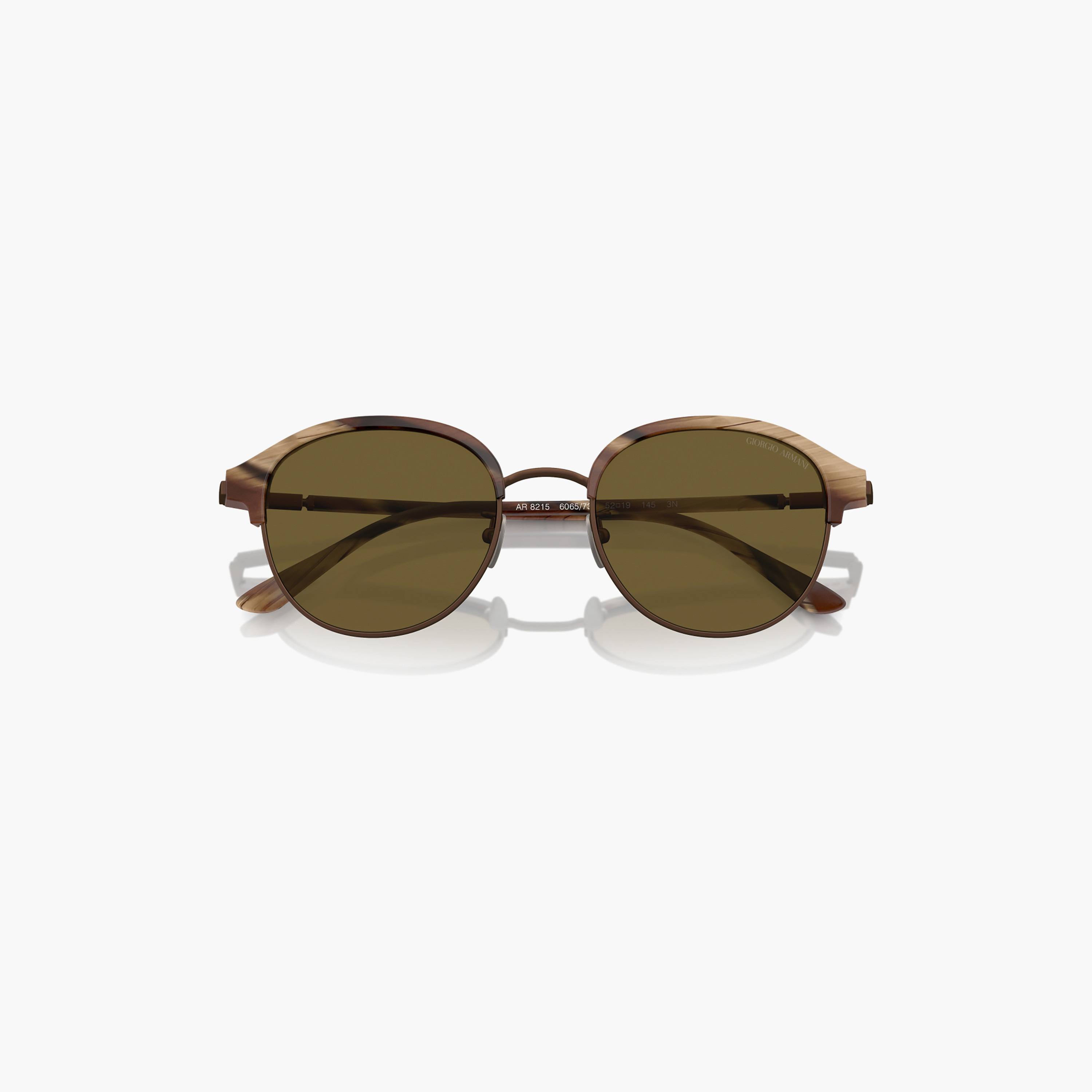 نظارات شمسية دائرية بنية اللون للرجال من جورجيو أرماني | 8215-men-sunglasses-image-4