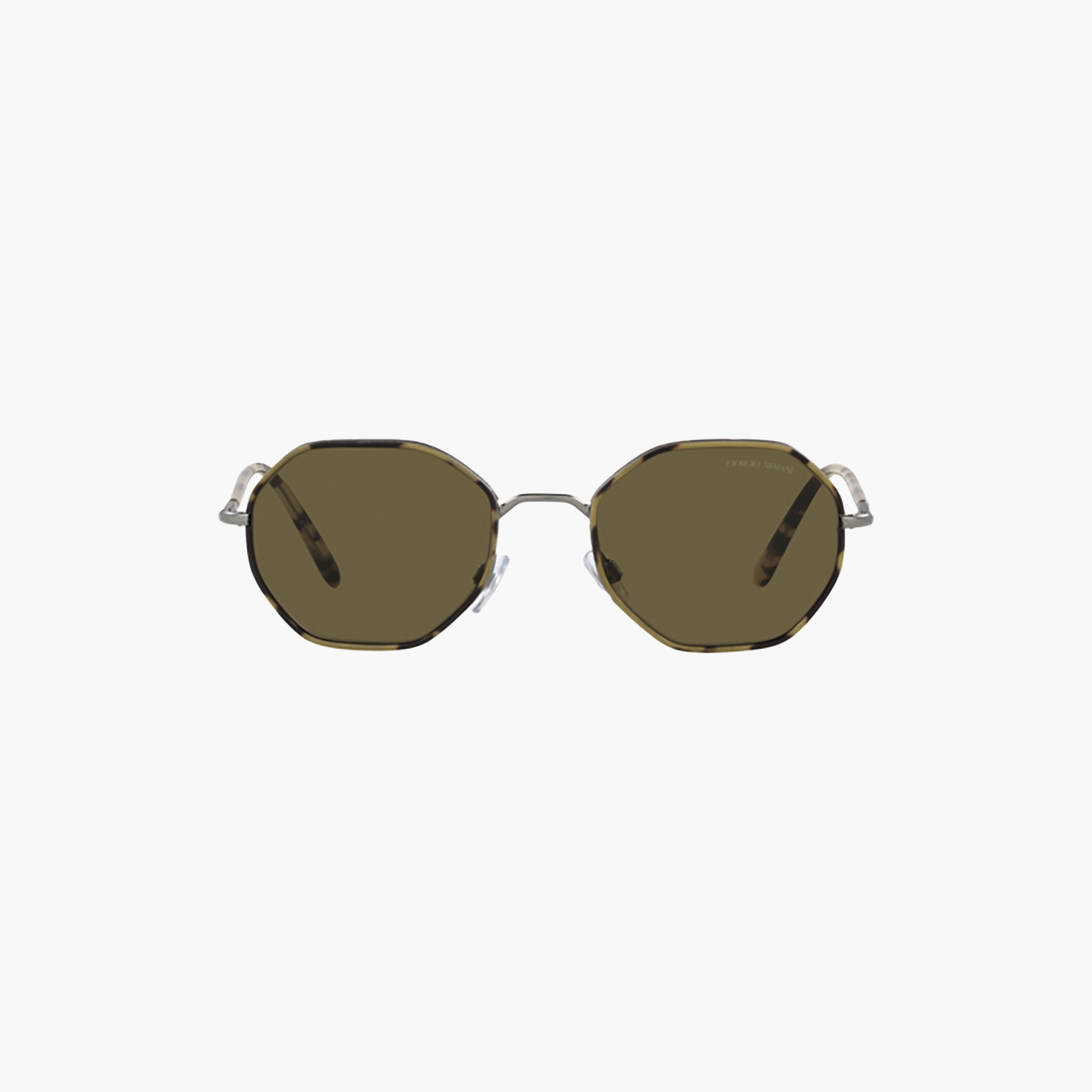 نظارات شمسية رجالية من جورجيو أرماني، بنية اللون، بتصميم هندسي | 6112J-men-sunglasses-image-1