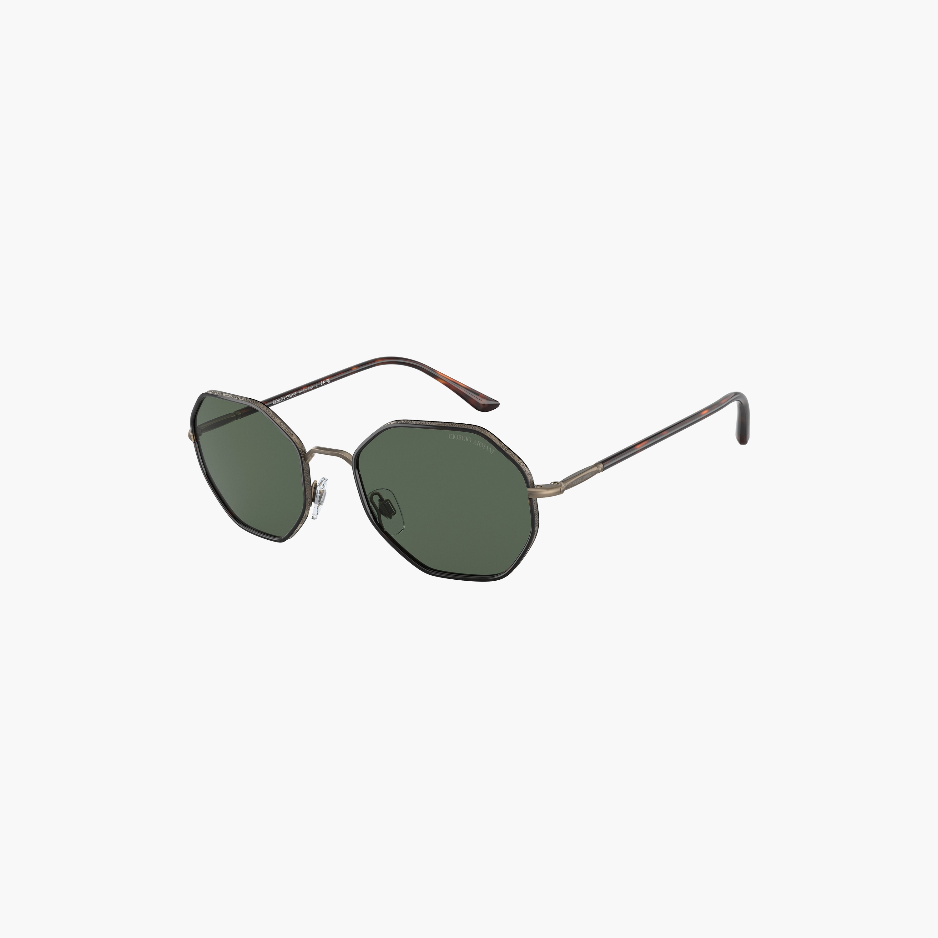 نظارات شمسية رجالية من جورجيو أرماني بتصميم هندسي أخضر | 6112J-men-sunglasses-image-3