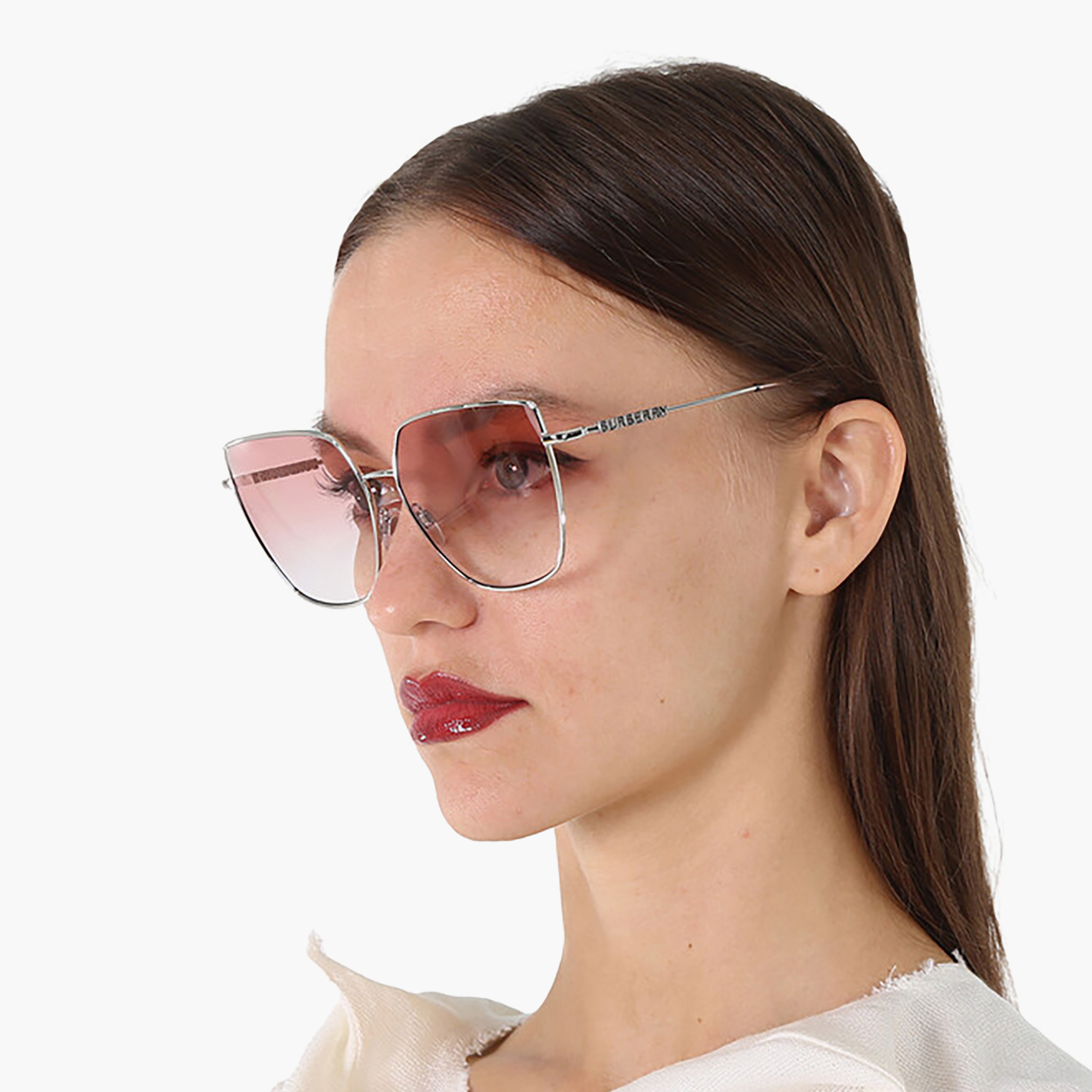 Burberry Women Square Oversized Pink Sunglasses | 3143-women-sunglasses-image-6