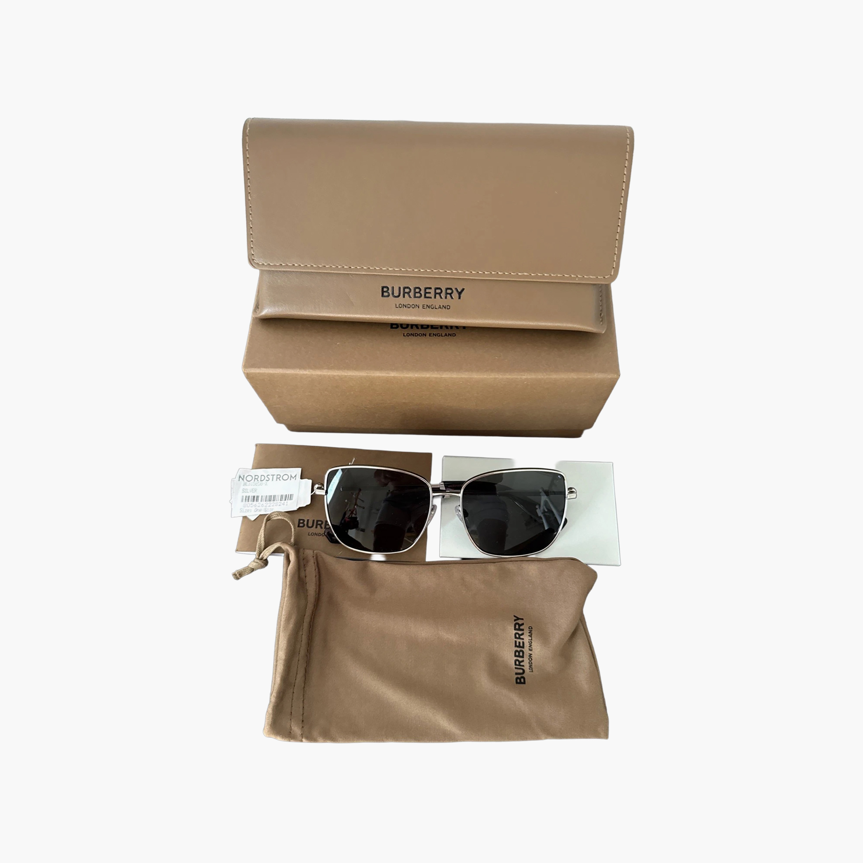 Burberry Women Square Grey Sunglasses | 3158-women-sunglasses-image-5