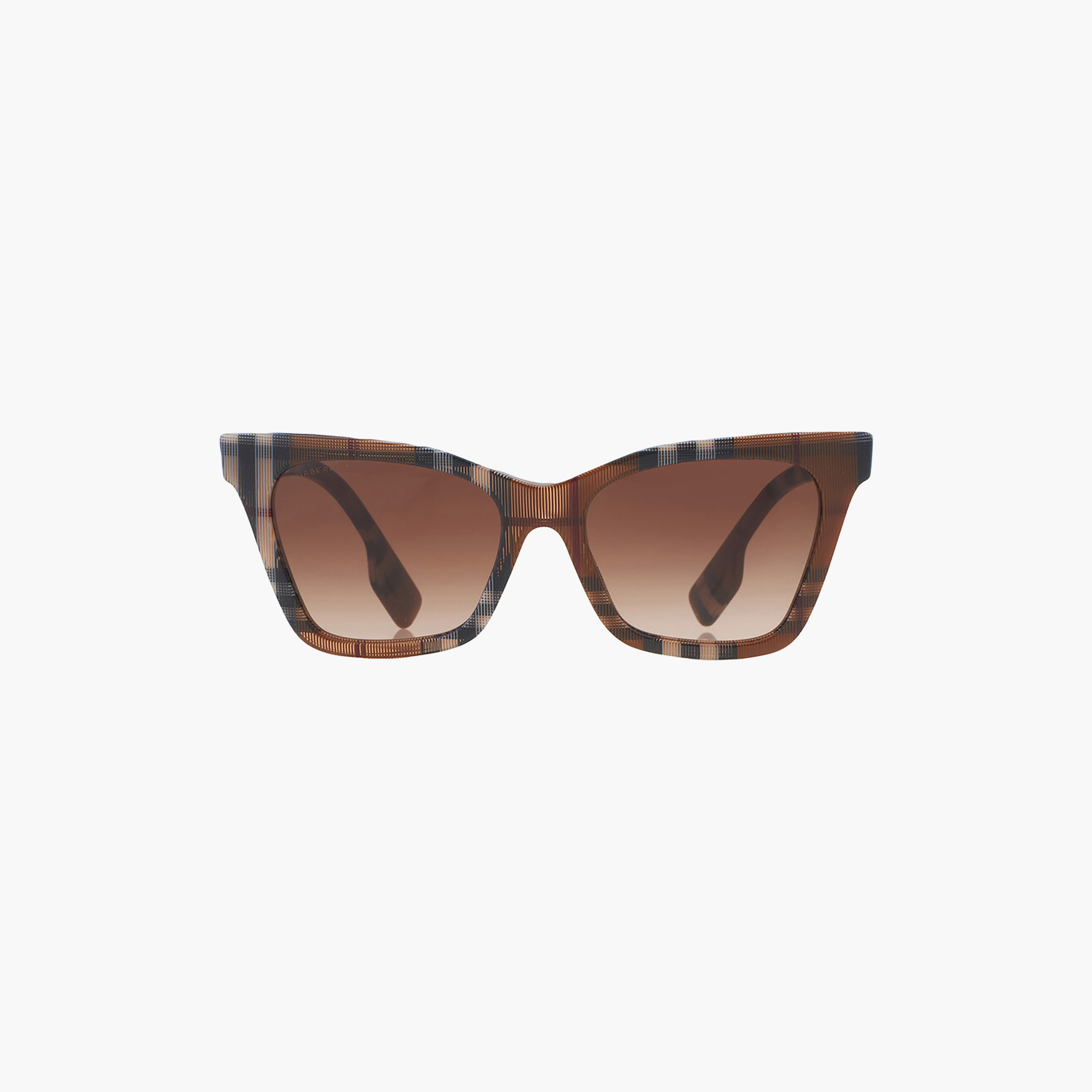 نظارات شمسية بنية اللون بتصميم عين القطة من بربري للنساء | 4346-women-sunglasses-image-1