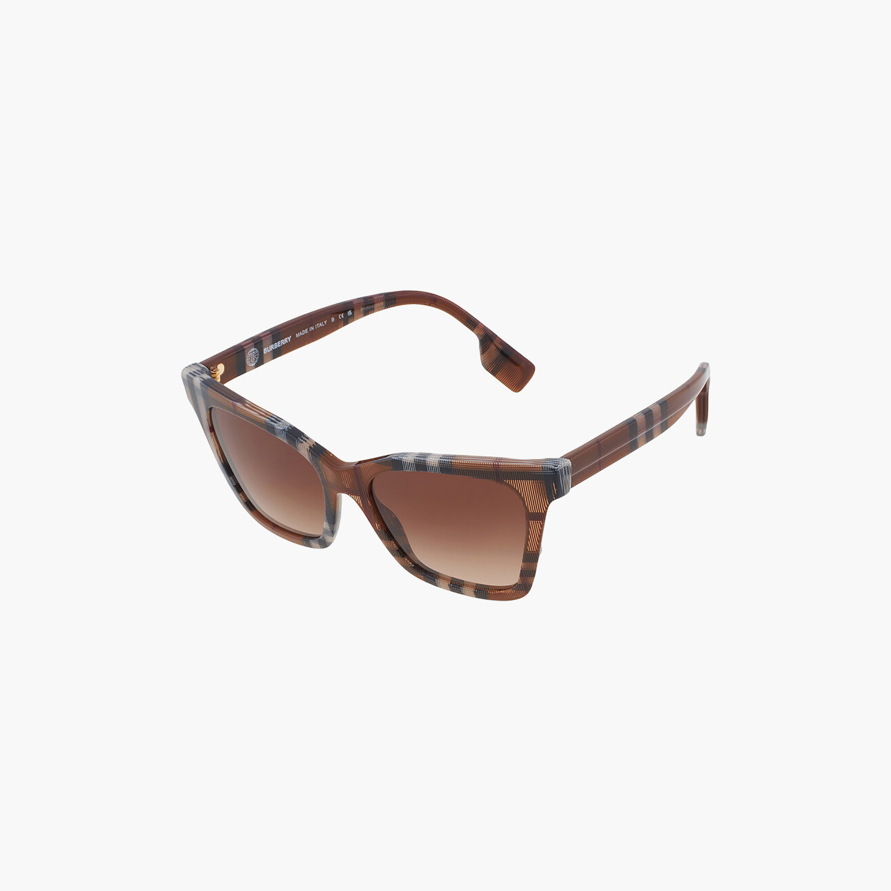 نظارات شمسية بنية اللون بتصميم عين القطة من بربري للنساء | 4346-women-sunglasses-image-3