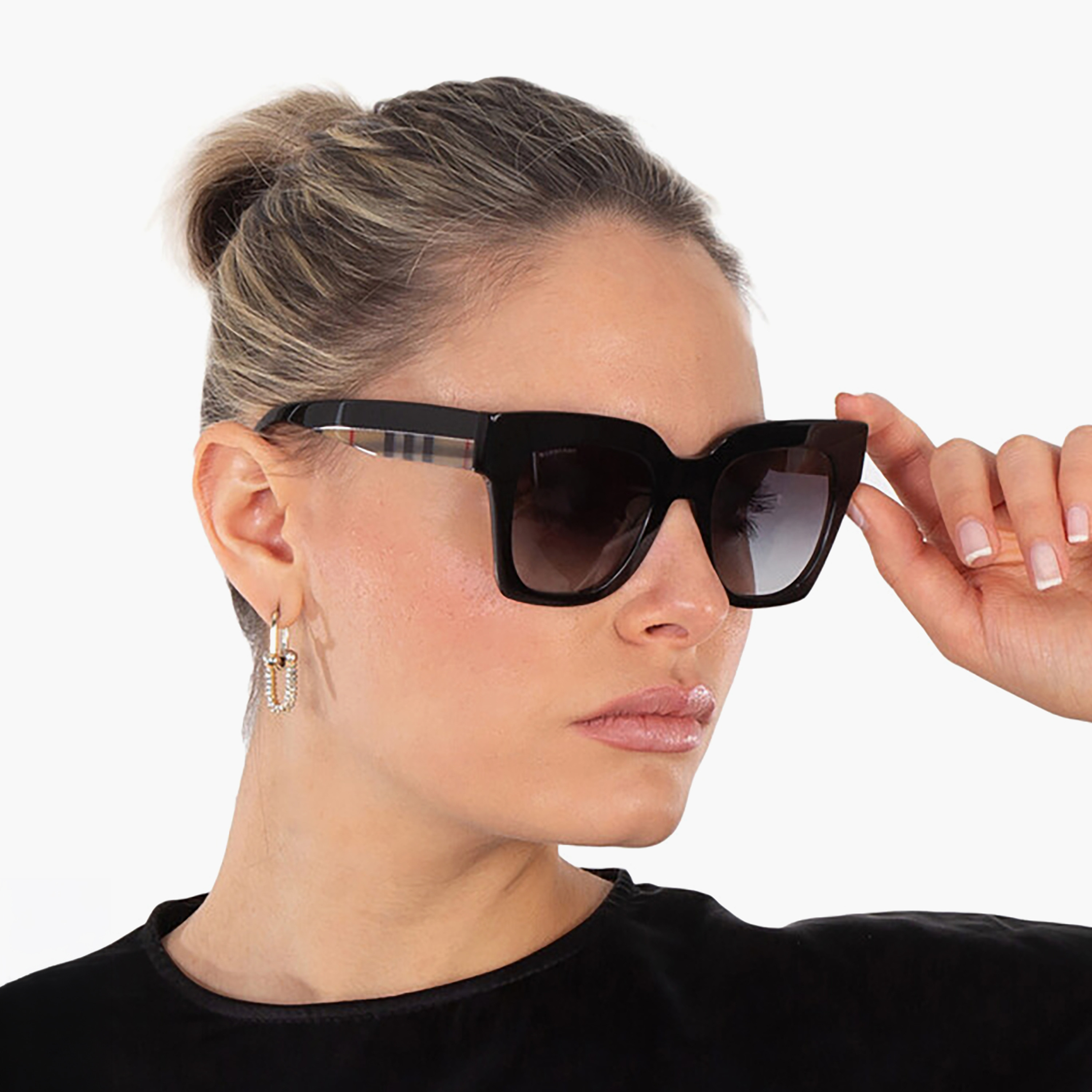 Burberry Women Cat Eye Grey Sunglasses | 4364-women-sunglasses-image-5
